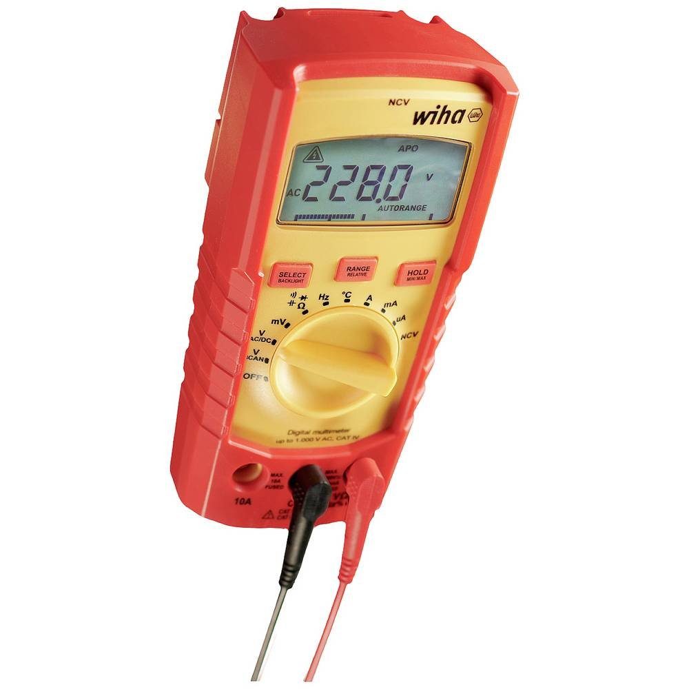 Wiha Multimeter Digitales Multimeter bis 1 V AC inkl. 2x AAA-Batterien 45215