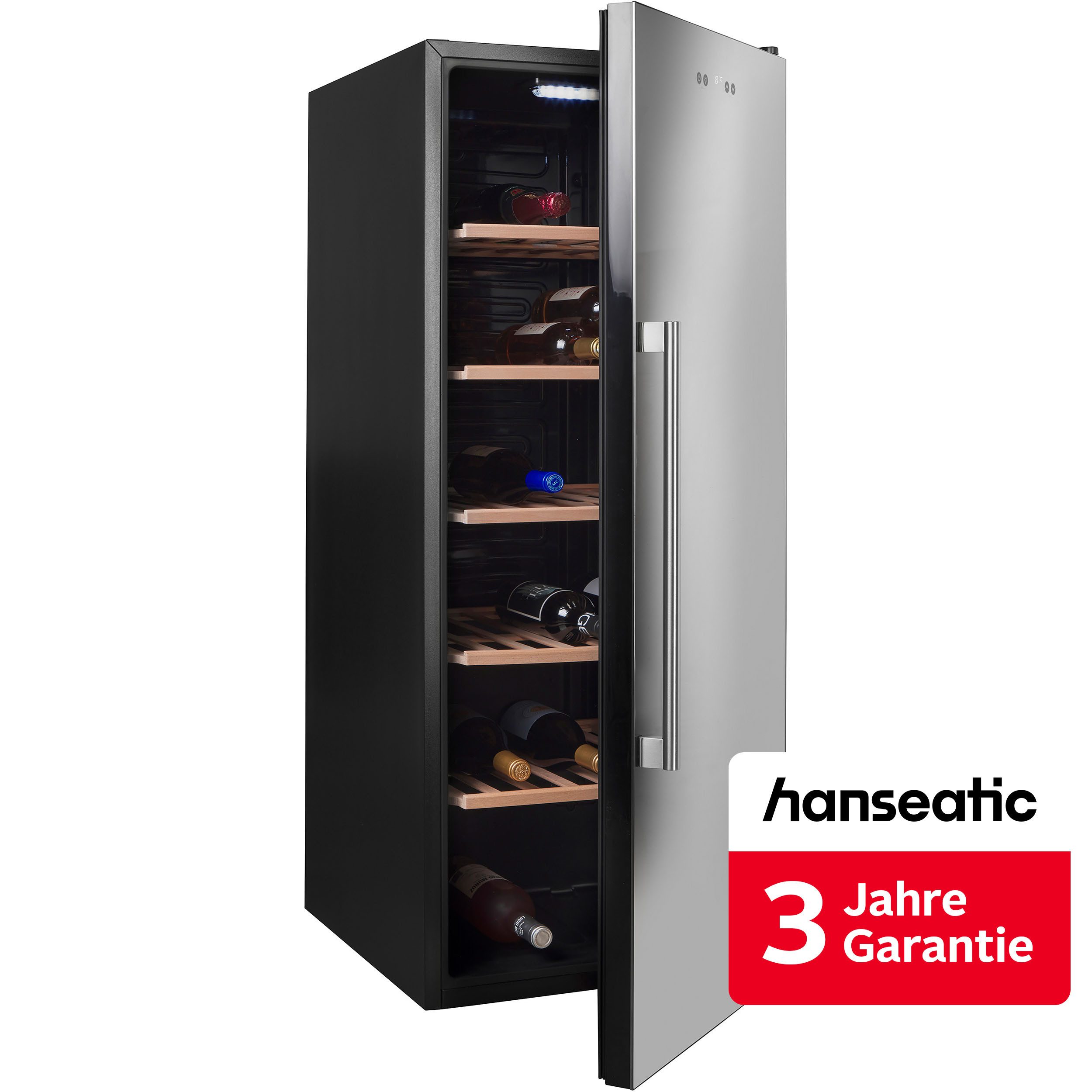 Hanseatic Weinkühlschrank HWC86ECBA, für 86 Standardflaschen á 0,75l,inkl. 3 Jahre Herstellergarantie