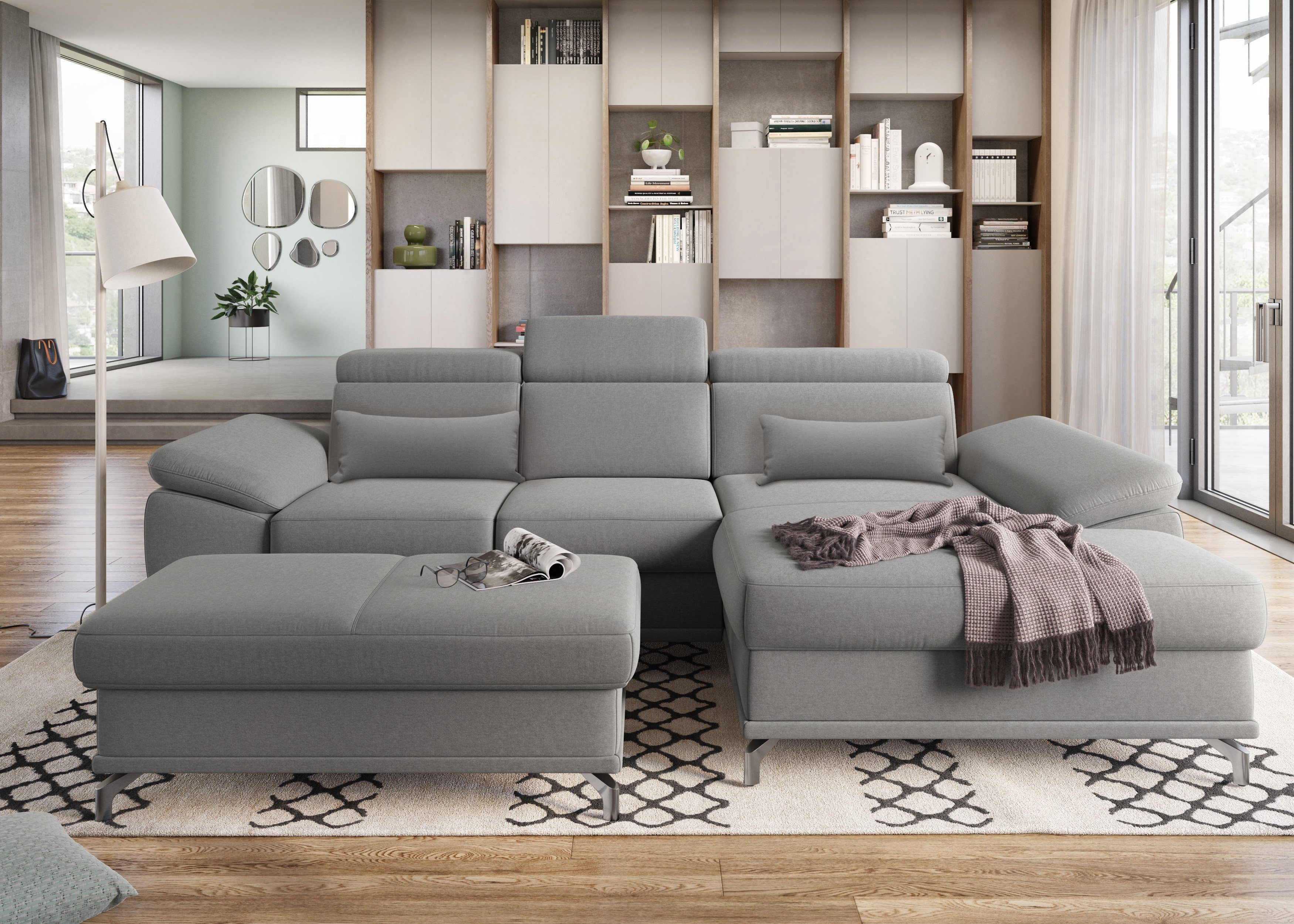 sit&more Ecksofa Cabrio L-Form, mit Sitztiefenverstellung, günstig online kaufen