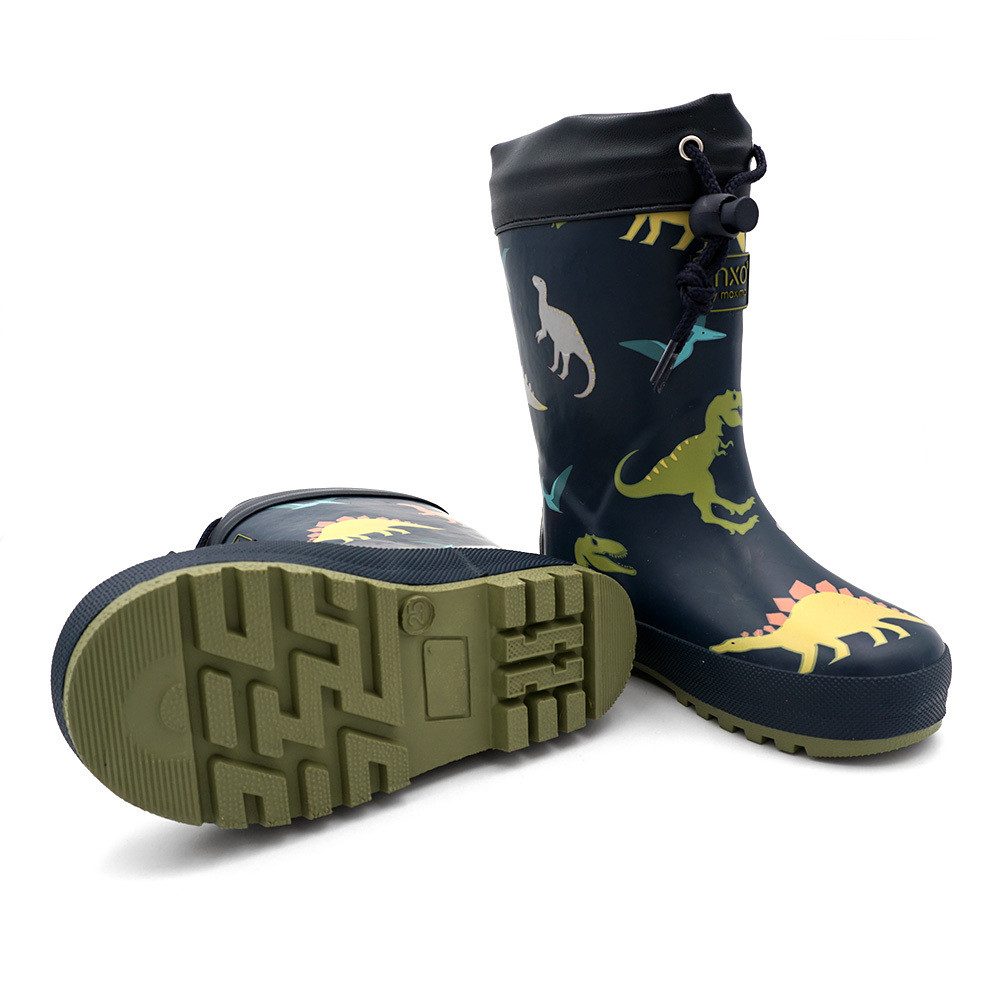 MAXIMO Gummistiefel allover Dino Reflekt 3M, Stulpe, Winterfutter Gummistiefel (2-tlg)