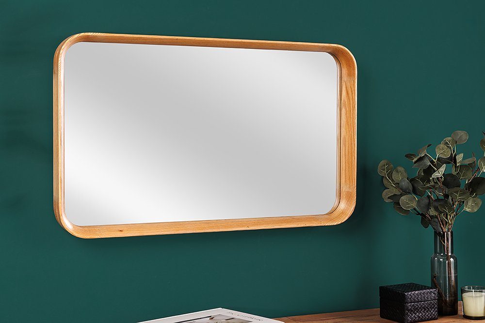riess-ambiente Wandspiegel AMSTERDAM 80cm natur (Einzelartikel, 1-St), Massivholz · Deko · handmade · Flur · horizontal/vertikal · Modern