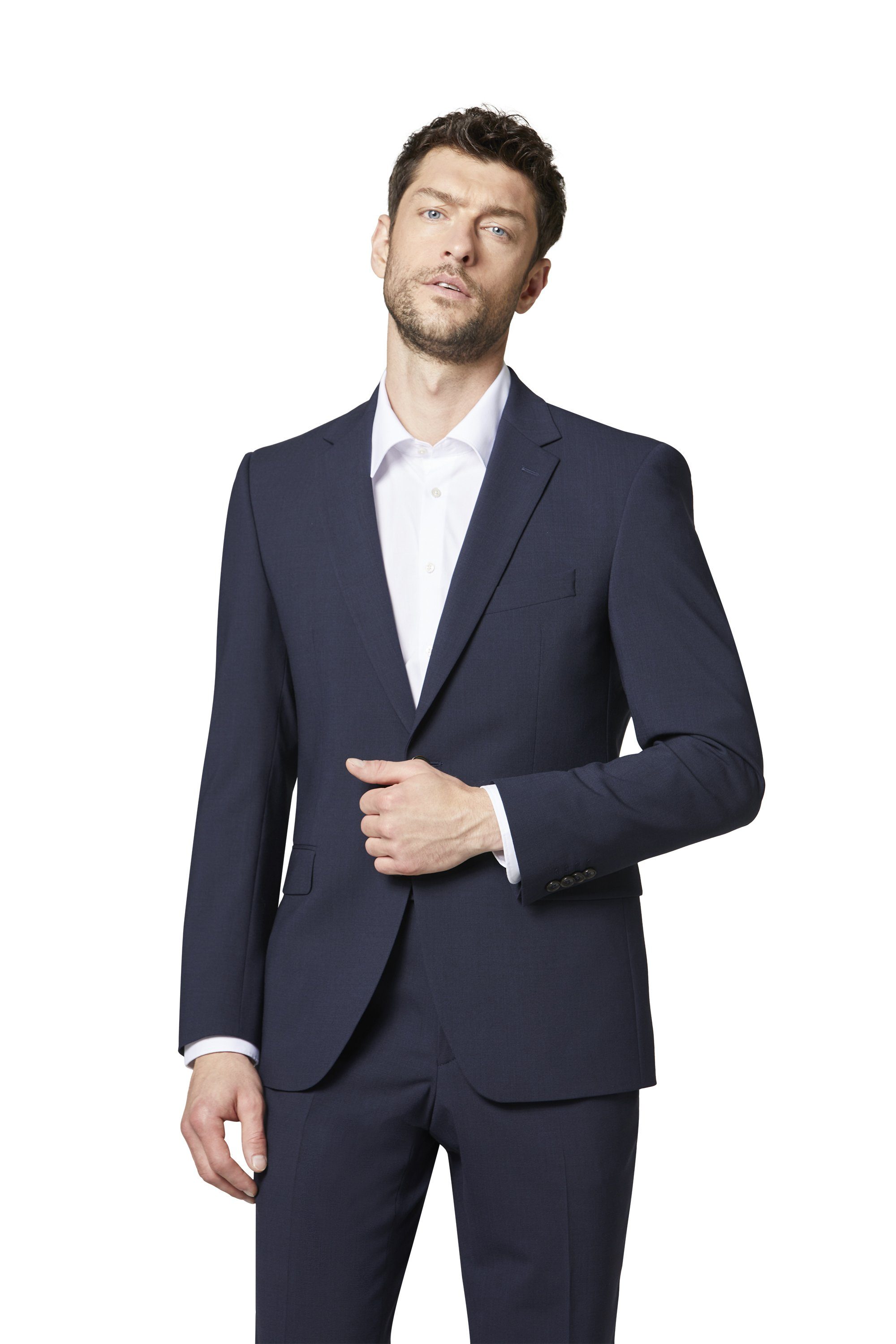 Digel Anzugsakko Damian-S (1-tlg., Polyester- Schurwollmix) günstig online kaufen