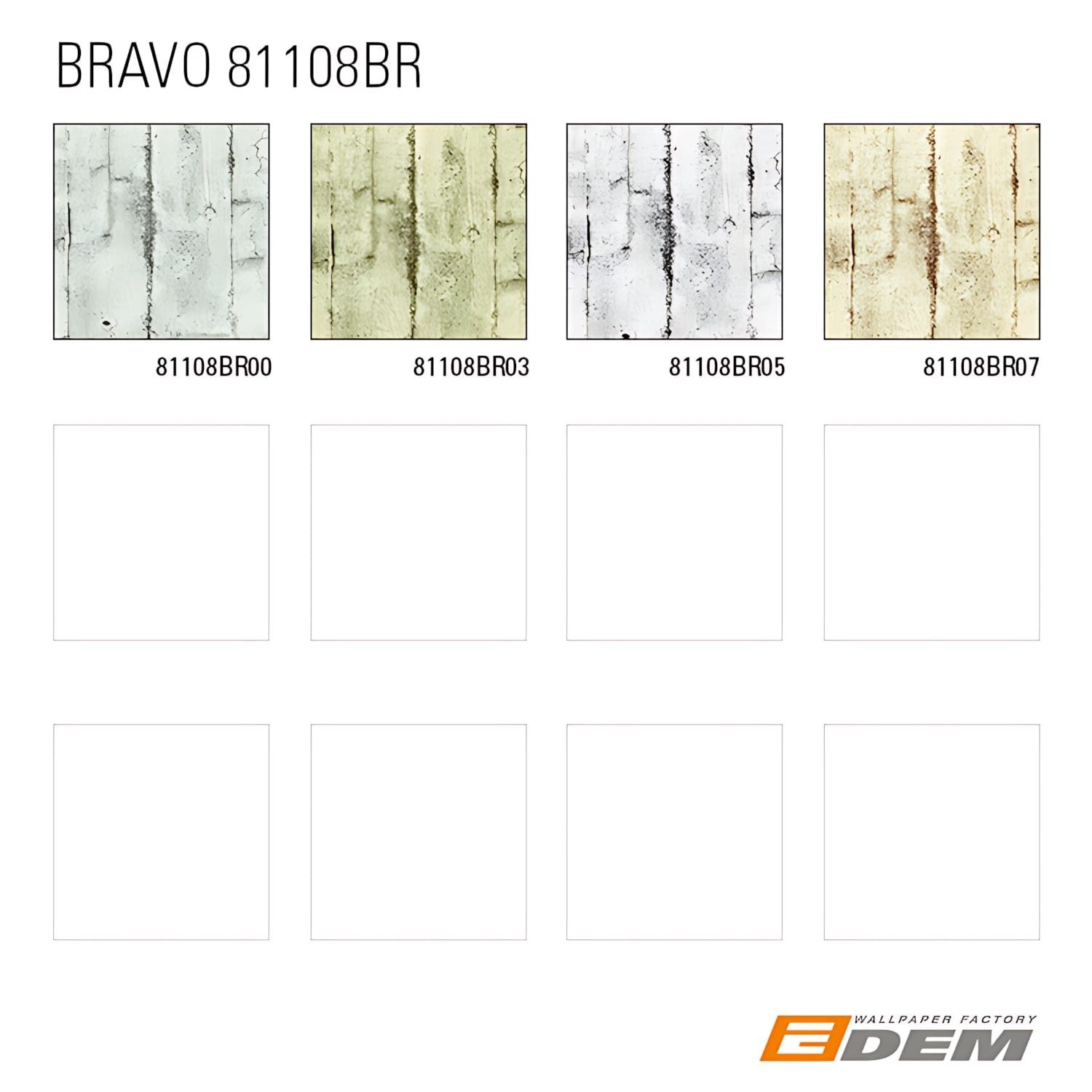 Edem Prägetapete 1 MUSTERSTÜCK S-81108BR07 DIN A4 MUSTER der Holzoptik Vliestapete, matt, Strukturmuster, Holz-Optik, (1 Musterblatt, ca. A5-A4), creme, beige, braun