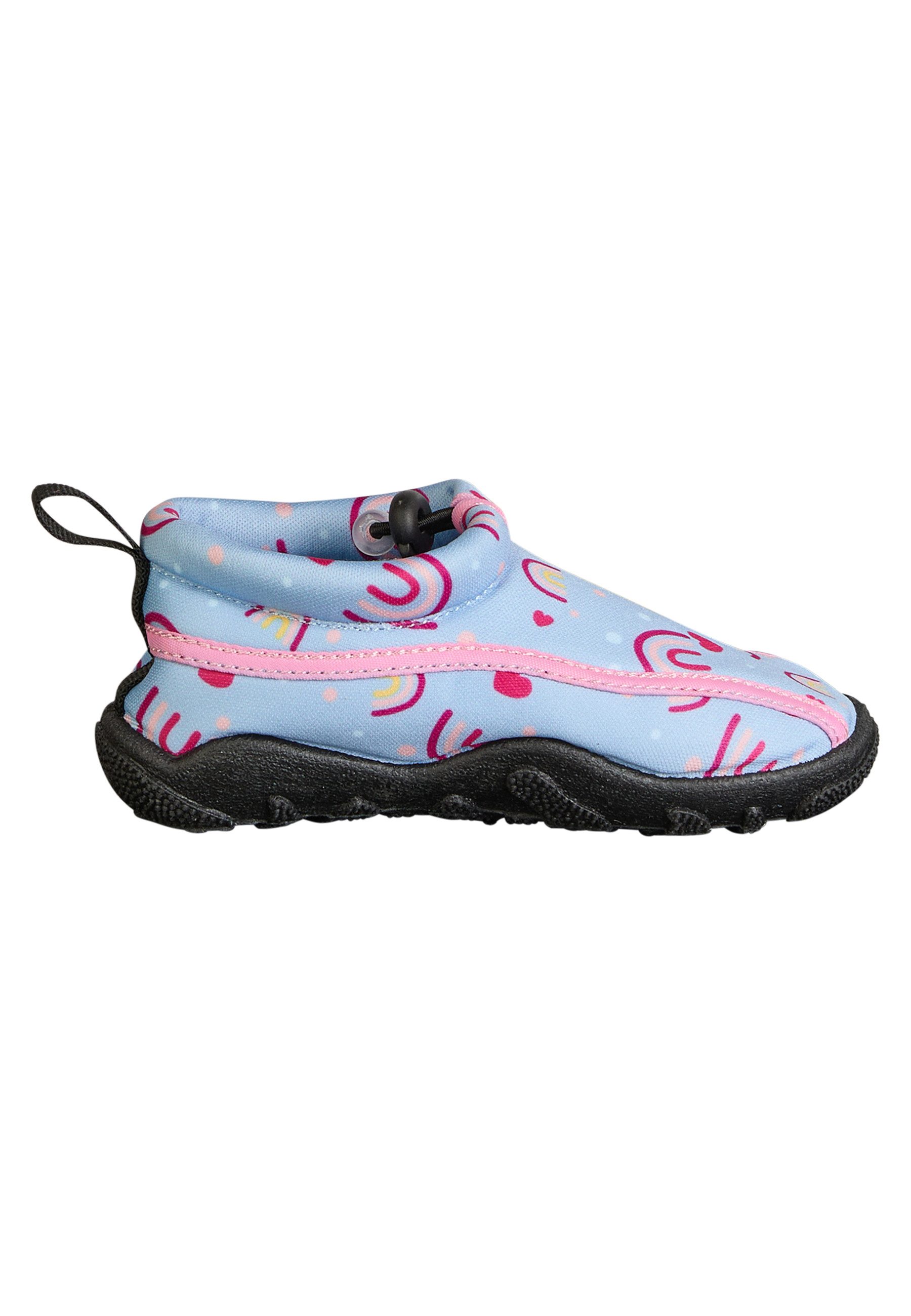 Sterntaler® Badeschuhe Regenbogen Badeschuh (1-tlg) Badeschuhe mit Regenbogen, Kordelstopper & rutschfester Sohle
