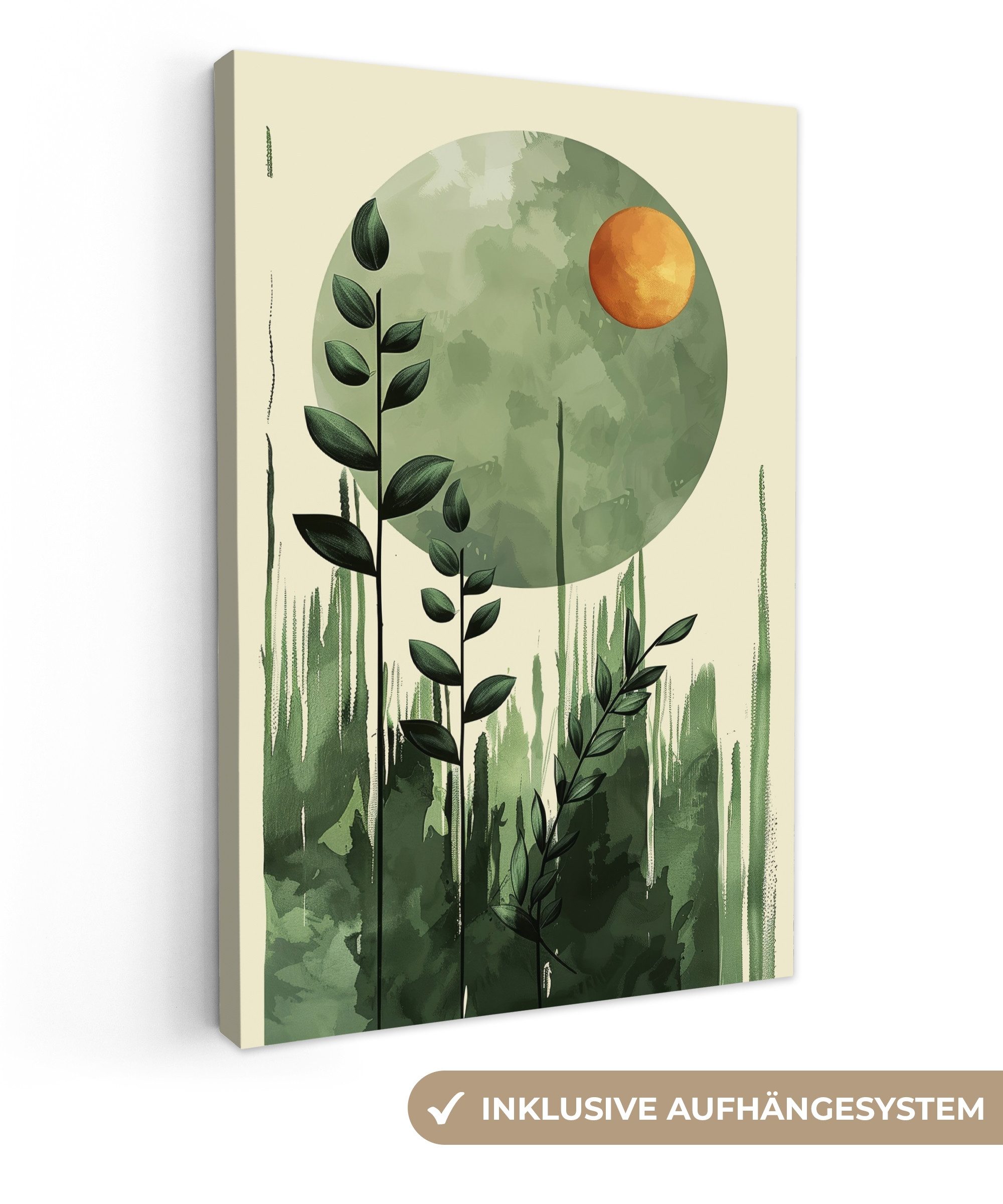 OneMillionCanvasses® Leinwandbild Abstrakt - Natur - Kunst - Sonne - Modern günstig online kaufen