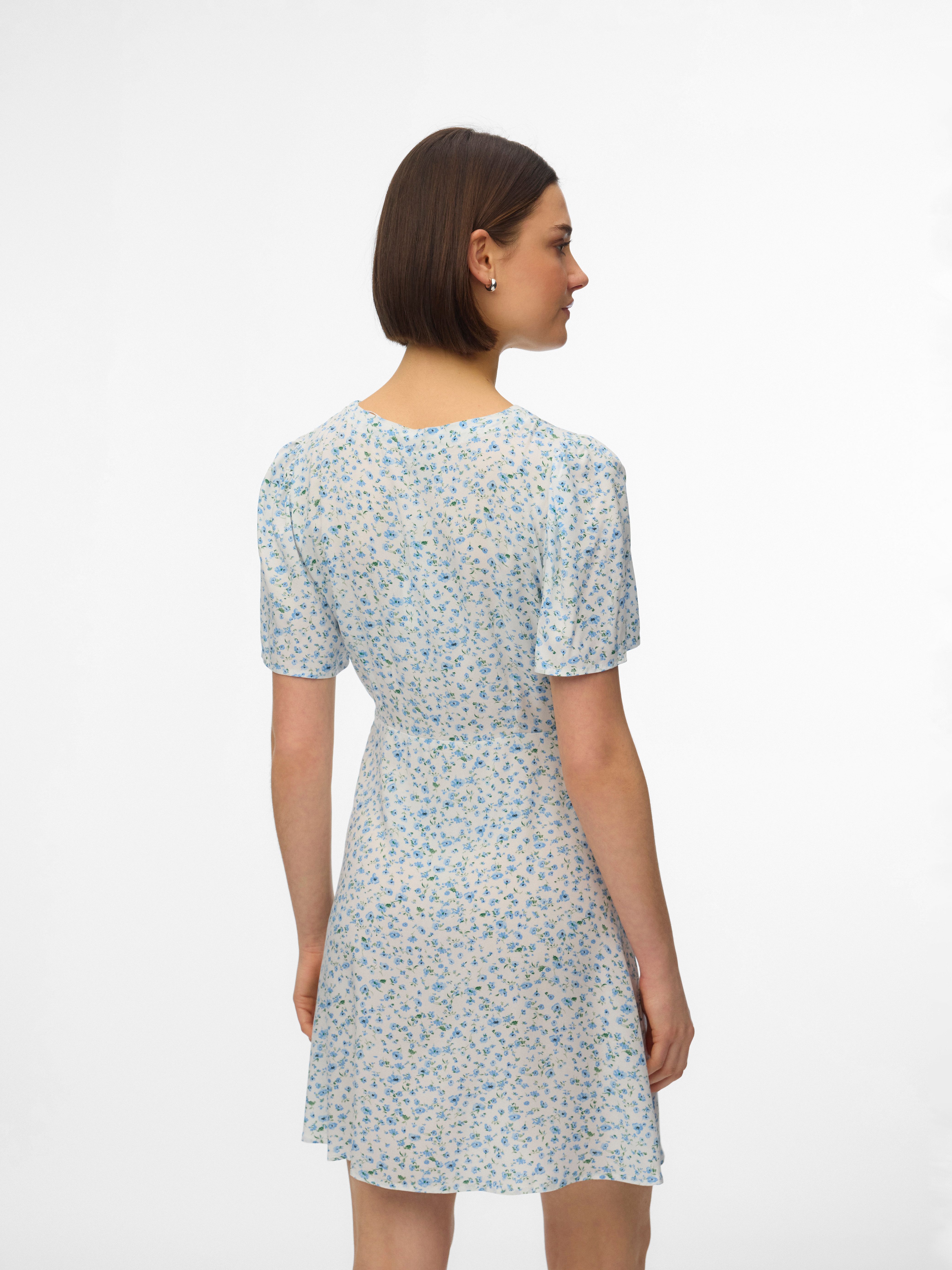 Vero Moda Minikleid VMALBA SS SHORT DRESS WVN NOOS Viskose, slim fit