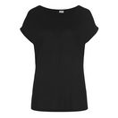 LASCANA Kurzarmshirt mit Rundhalsausschnitt, Jerseyware, Ärmelaufschlag, Basic