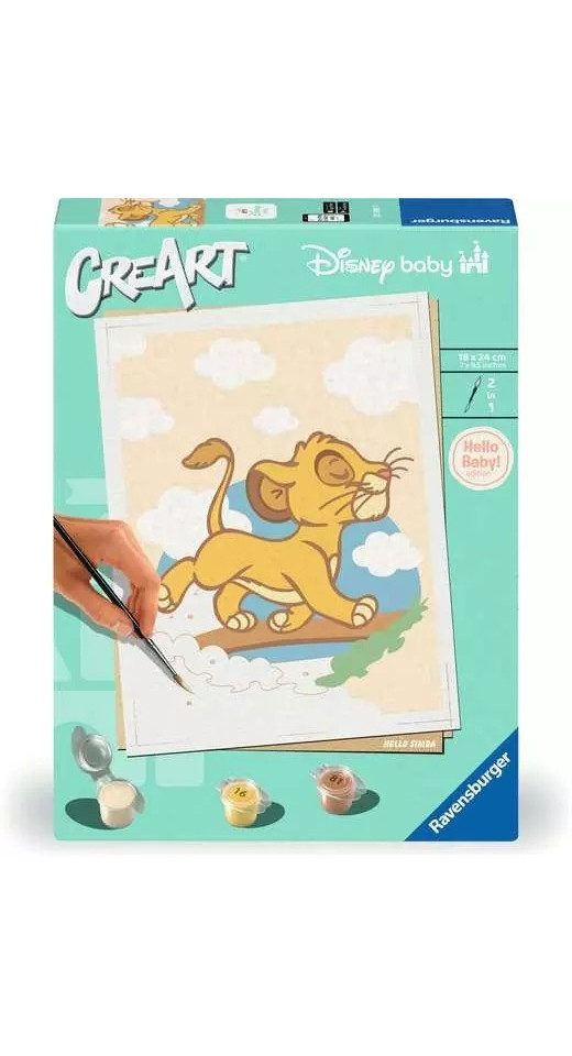 Ravensburger Malen nach Zahlen Hello Baby: Simba