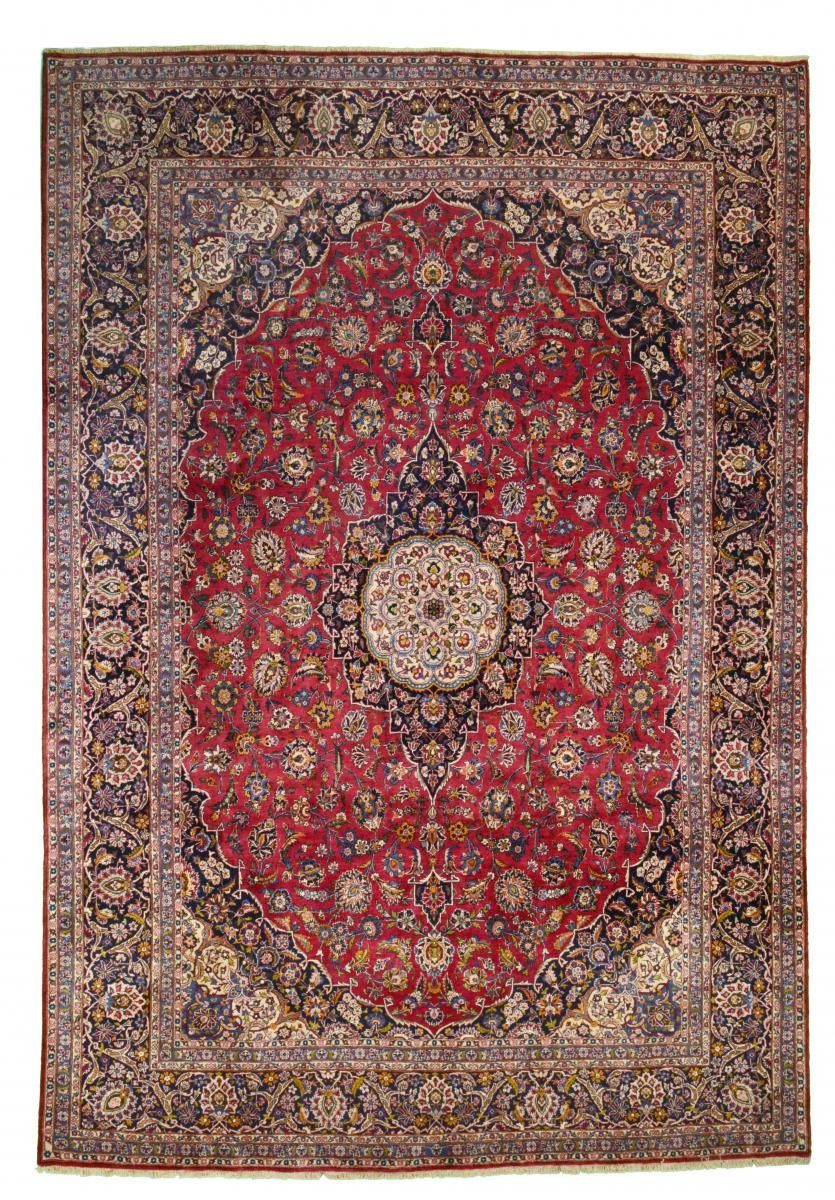 Trading, 12 Keshan Orientteppich Nain / Handgeknüpfter Höhe: rechteckig, 278x410 mm Perserteppich, Orientteppich