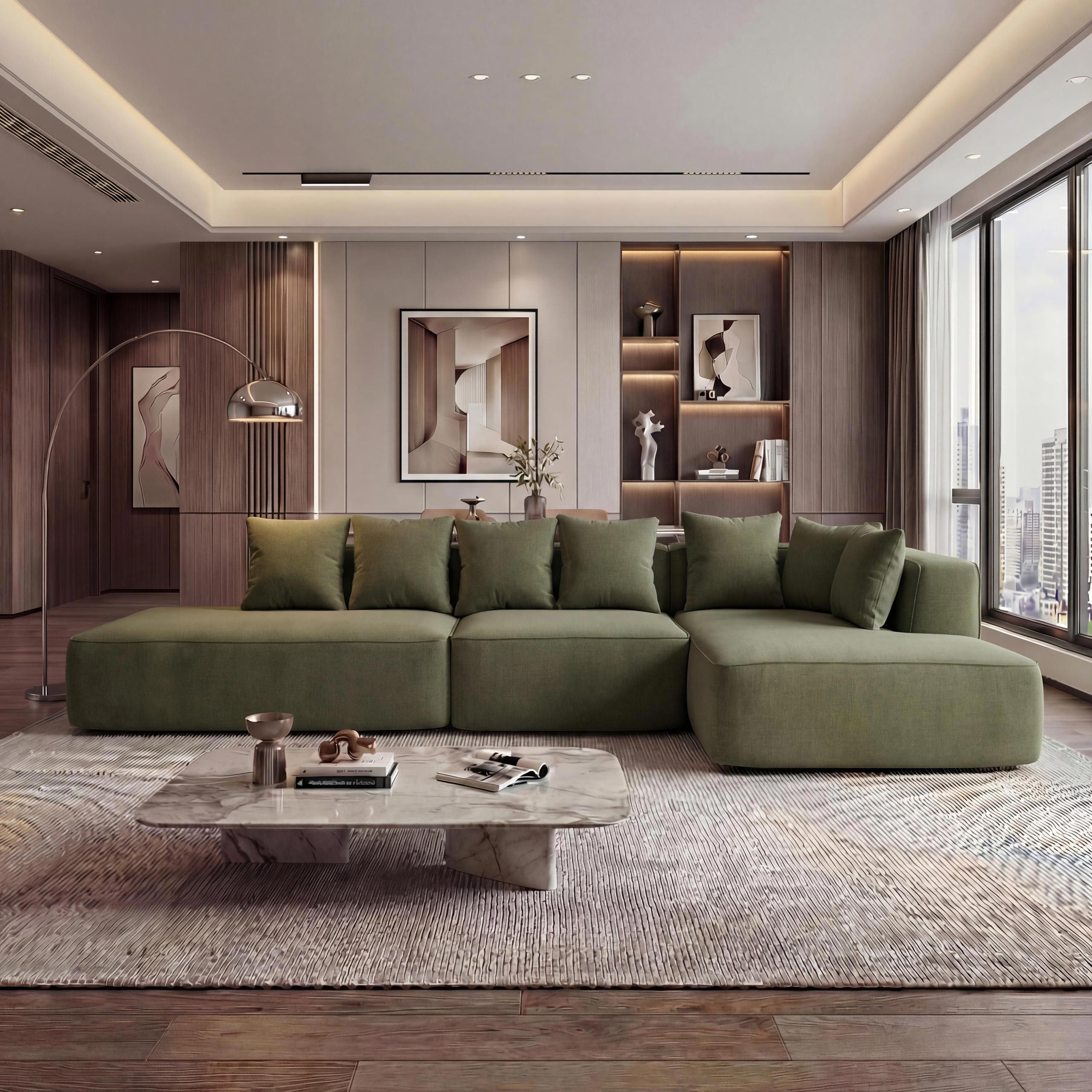 MCW Loungesofa MCW-Q28-r, Kissenbezug waschbar bei 30°, Rutschfeste Unterseite