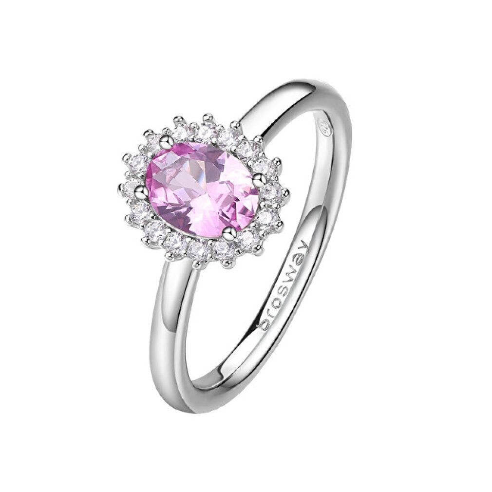 Brosway Fingerring Eleganter Silberring Fancy Vibrant Pink FVP73 - Kreislauf: 54 mm