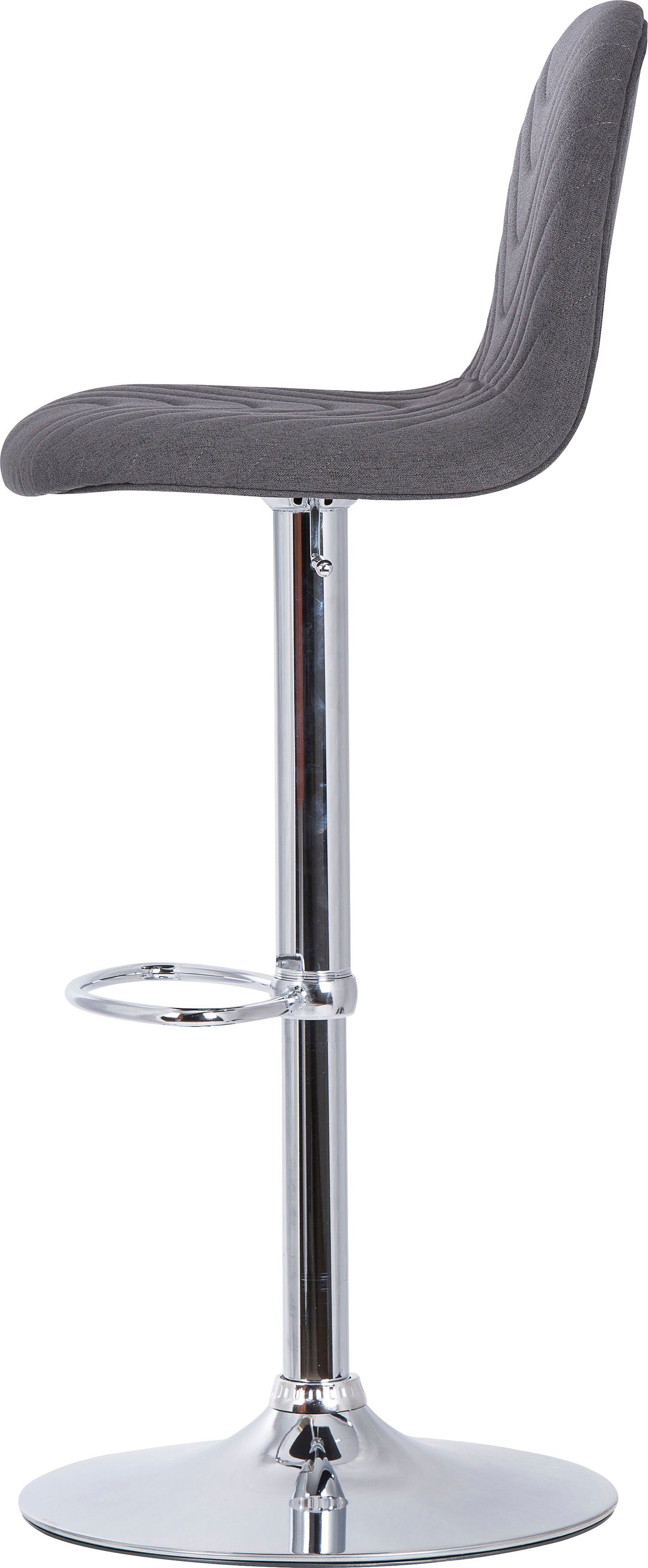 byLIVING Barhocker Casino 01 (Set, 2 St), drehbar mit Höhenverstellung, Bezug in Webstoff, Metall-Gestell