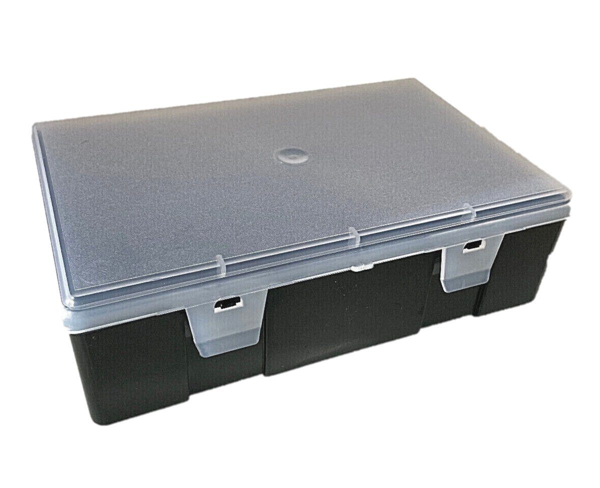 Anplast Angelkoffer Karpfenbox - Medizinbox 2,5L MaXi BoX Behälter Tackle Angelkiste Schwarz | 