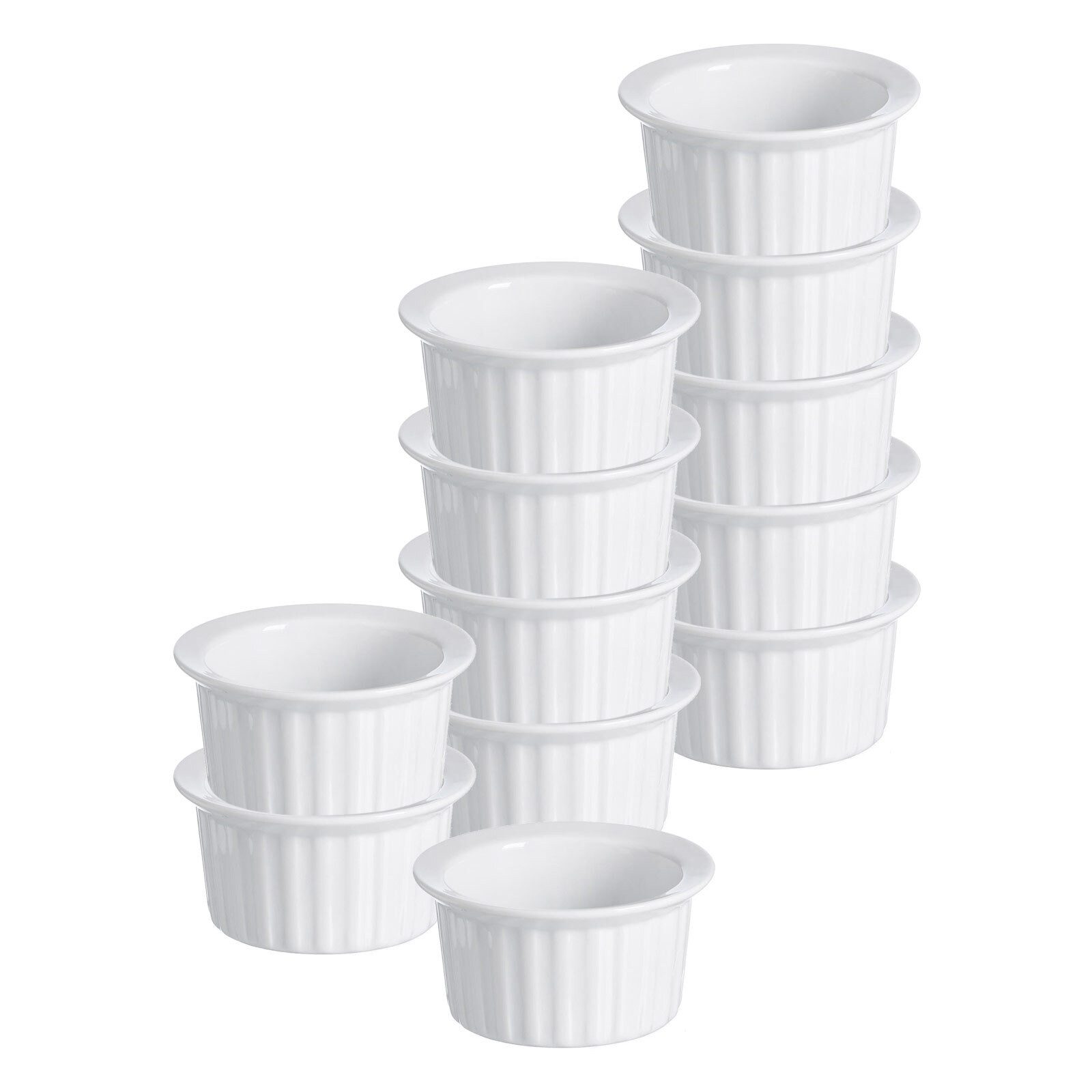 Auflaufform Bianco Auflaufformen ø 10 cm 12er Set