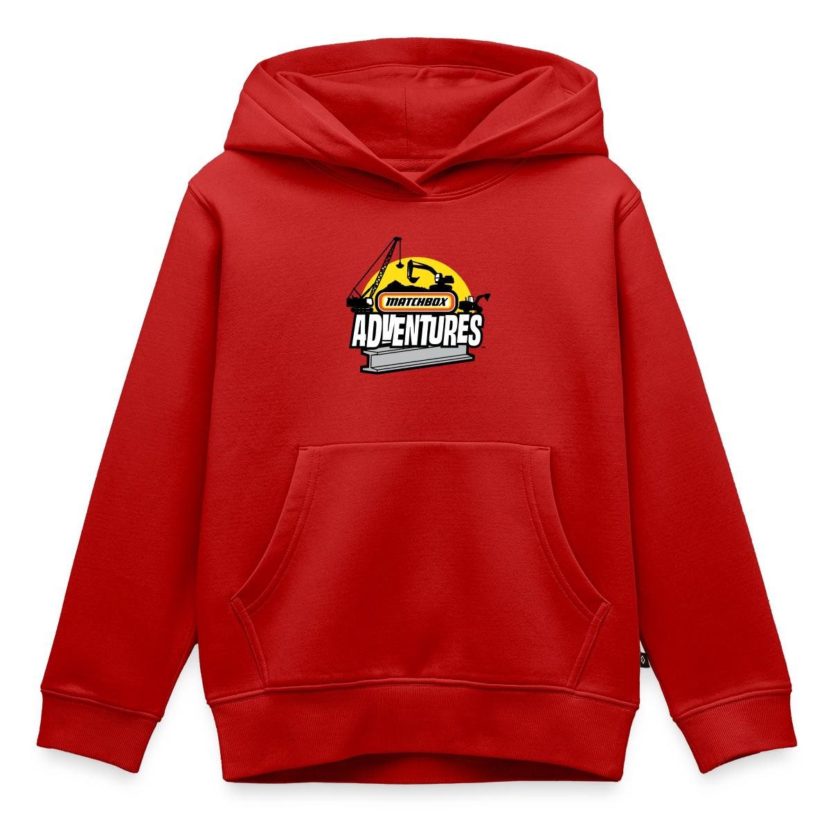 Hoodie Matchbox™ Adventures Design Mit Kran Und Bagger Kinder Premium Hoodie