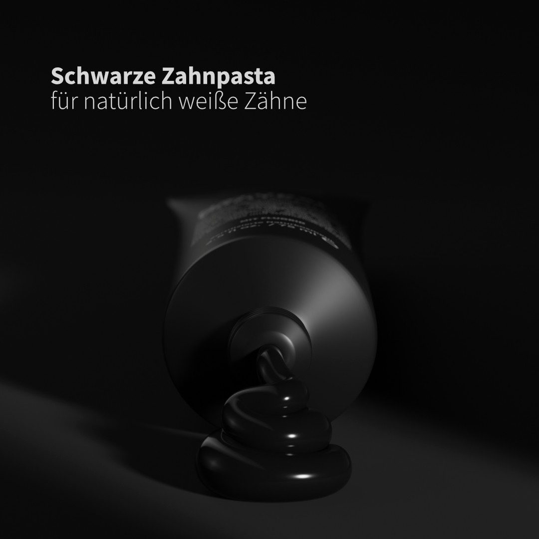 Zahnheld Zahnpasta Natural White Zahncreme mit Aktivkohle & Flourid - für hellere Zähne, Zahnpflege mit Torfextrakt, Bambus-Aktivkohle, Kieselsäure & Cellulose