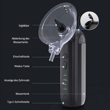 DOPWii Ohrenreiniger Hydrodynamischer Ohrreiniger, Elektrisches Ohrschmalz-Entfernungsset mit 4 Druckmodi, Wasserdicht