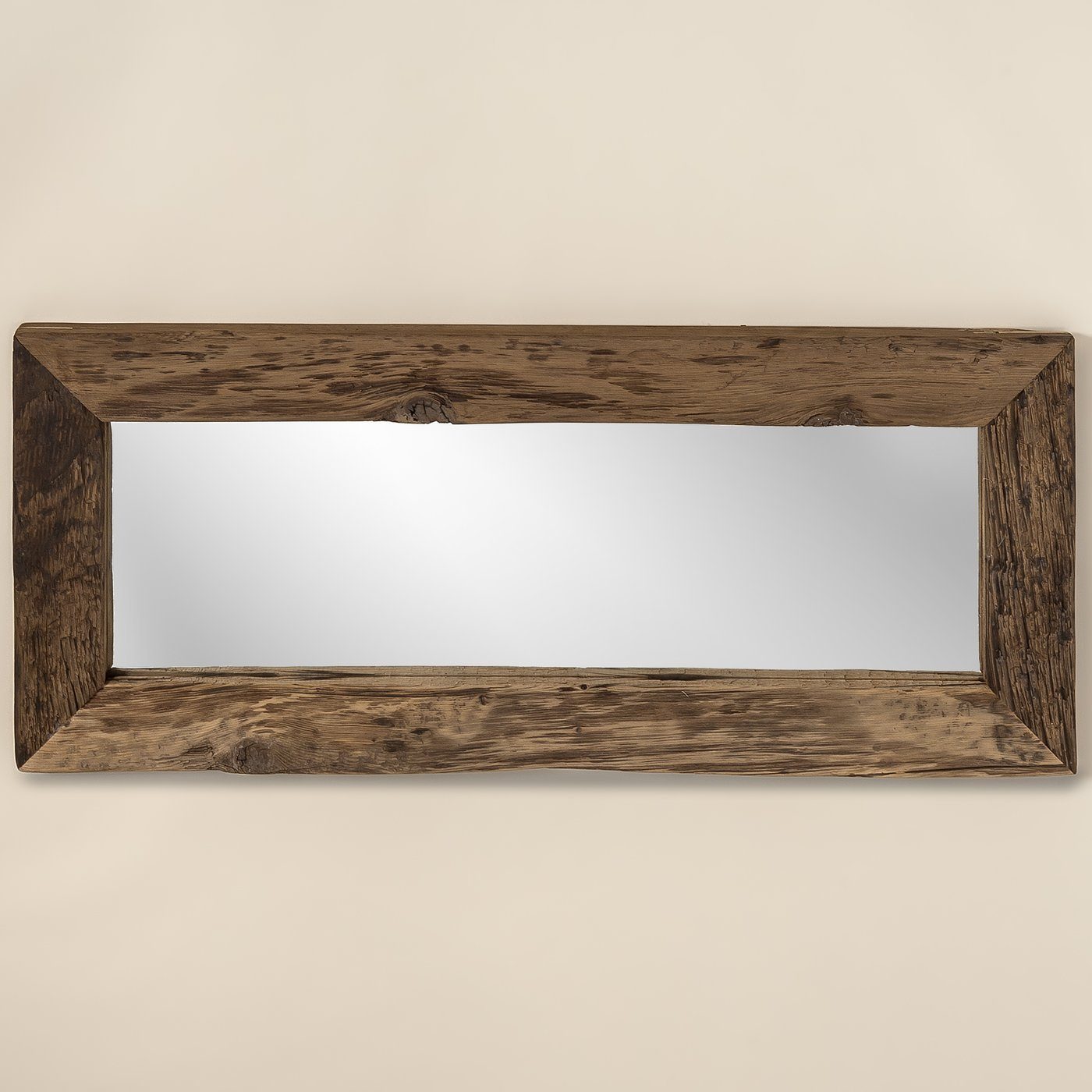 Spiegel Holz/Glas B120cm, BOLTZE aus in Wandspiegel "Solea" braun
