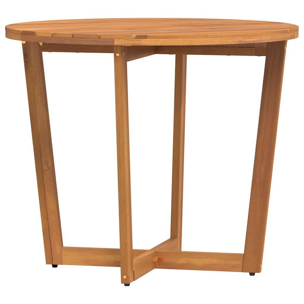 vidaXL Gartentisch Garten-Esstisch Rund Ø90x75 cm Massivholz (1-St)