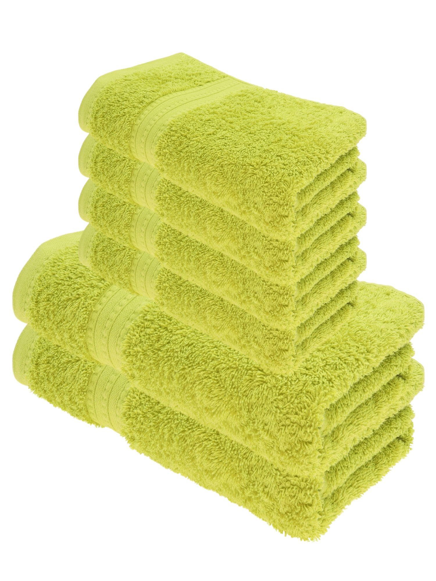 Julie Julsen Handtücher 6-Handtücher-Limette, Bio-Baumwolle (6-St) günstig online kaufen