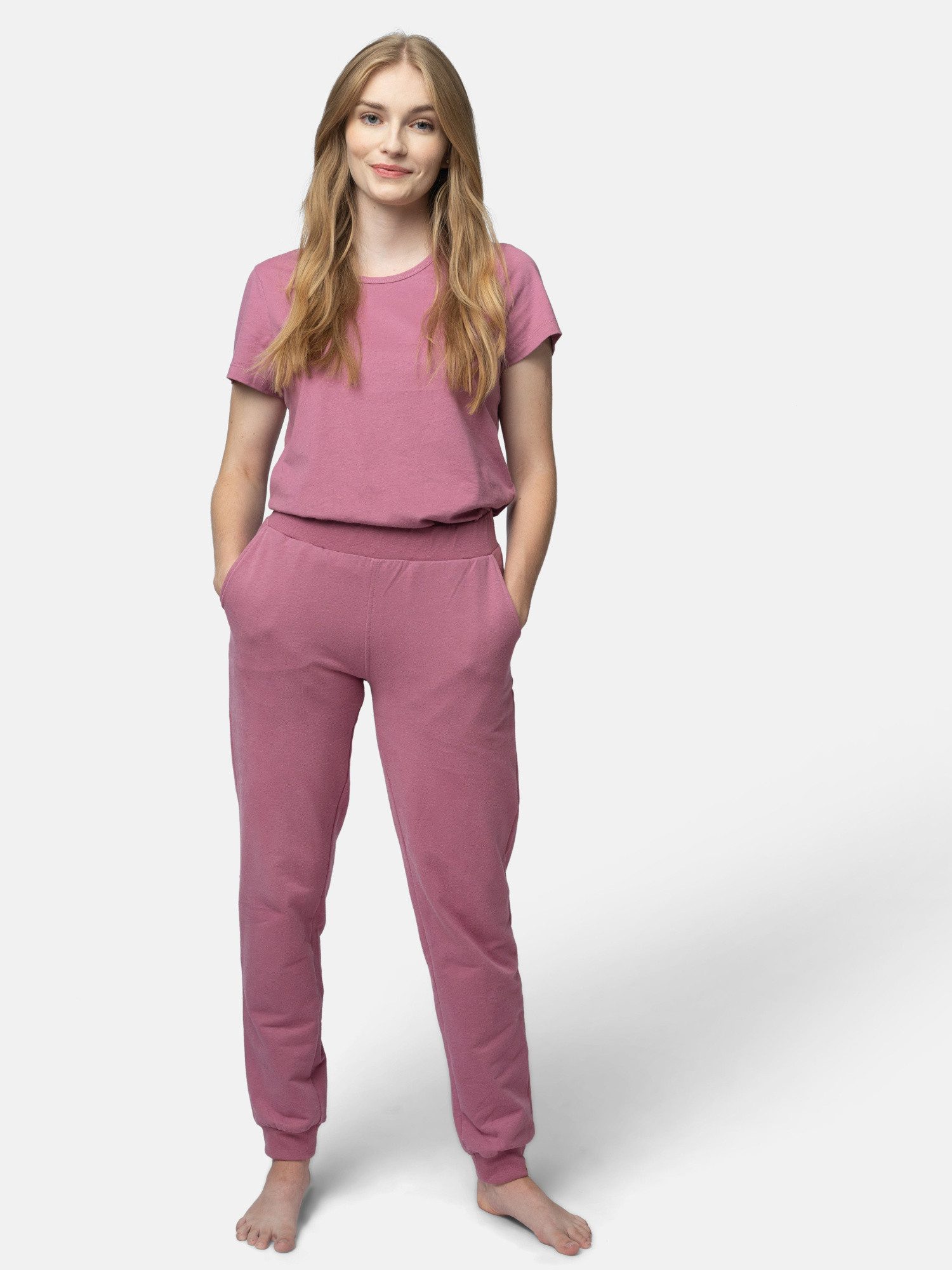 greenjama Jogginghose mit seitlichen Taschen Biobaumwolle