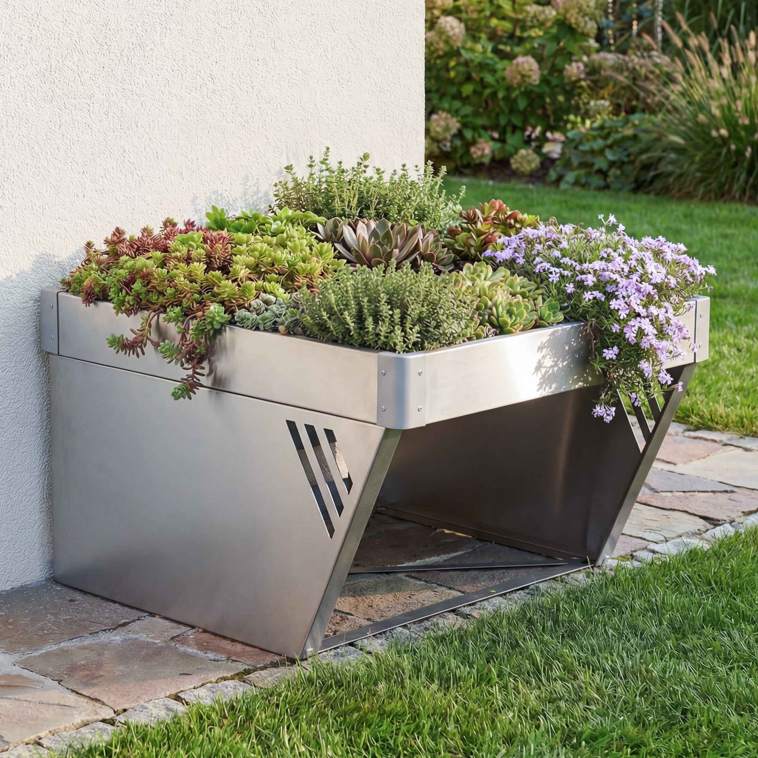 MCW Mähroboter-Garage MCW-P41, BxTxH: 60x70x38 cm, Robuster Wetterschutz für den Mähroboter, Zeitlos elegante Optik