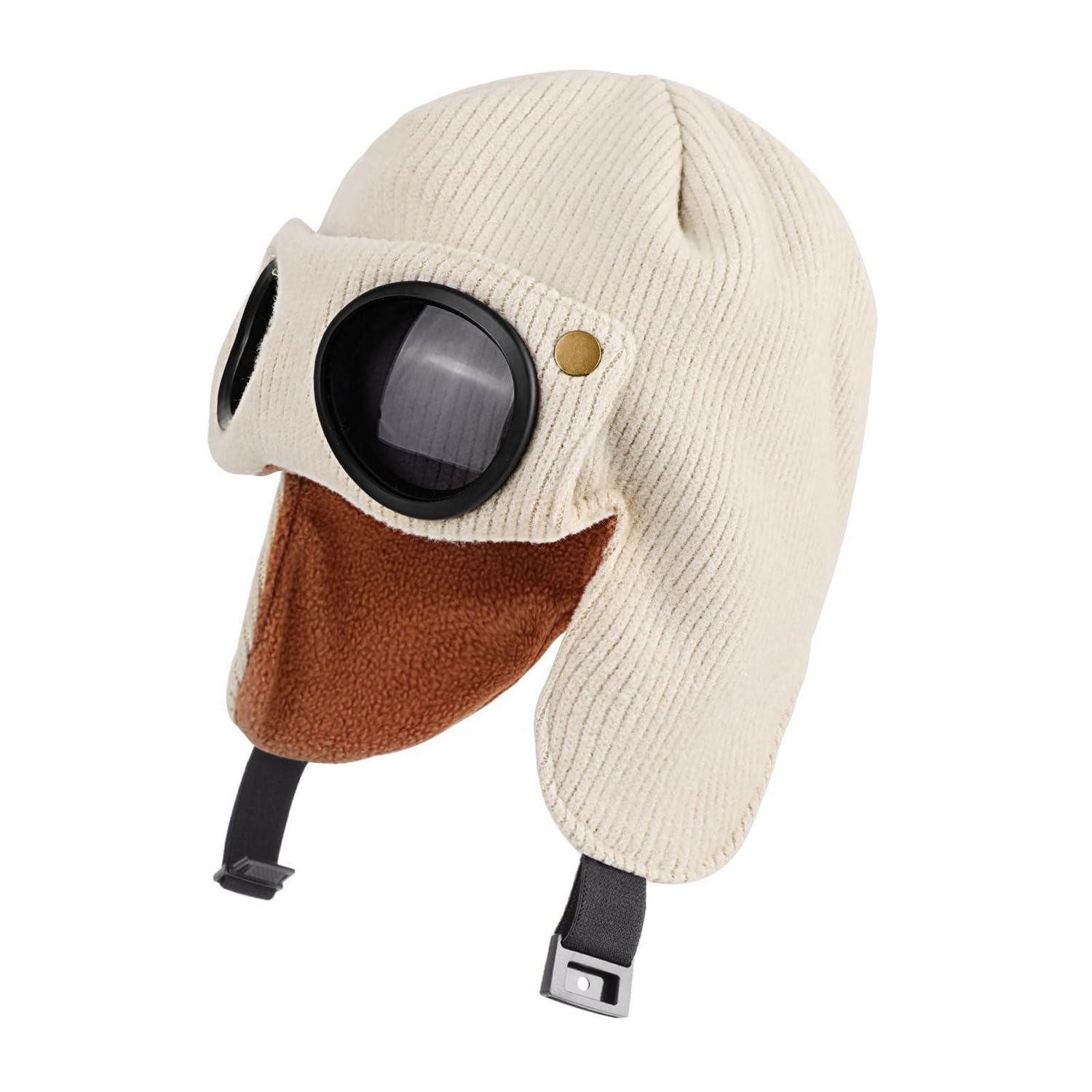 LuxusKollektion Skimütze Wintermütze Kinder mit Brille & Ohrenklappen (1-St)