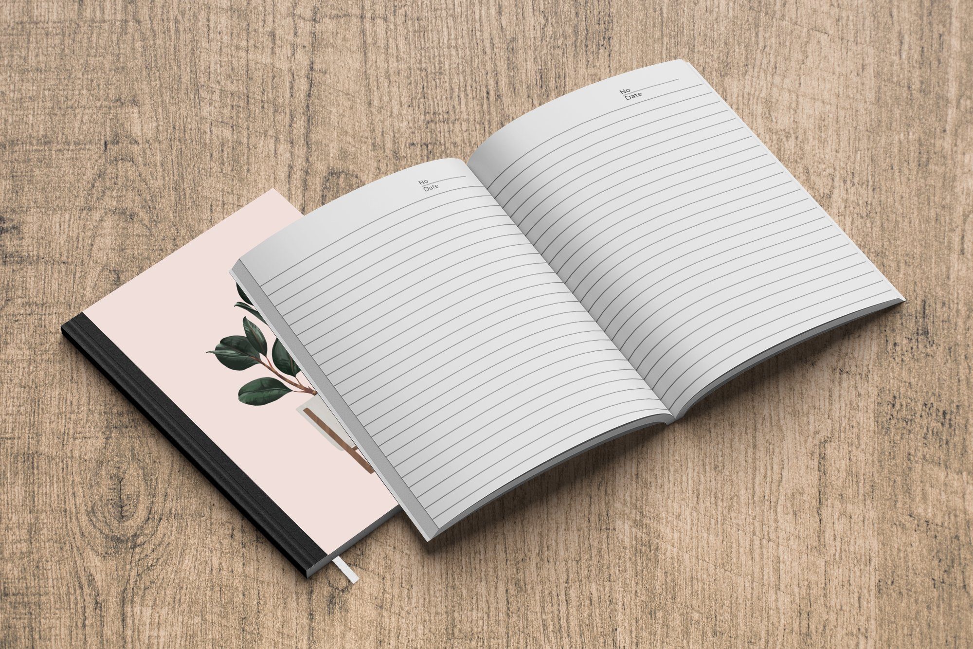 Journal, - Haushaltsbuch Blumentopf Notizheft, 98 Merkzettel, Tagebuch, Pflanzen A5, Seiten, MuchoWow - Pastell, Notizbuch