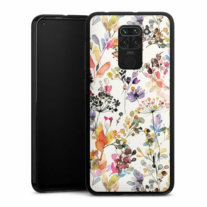 DeinDesign Handyhülle Blume Muster Pastell Wild Grasses Xiaomi Redmi Note 9 Silikon Hülle Bumper Case Handy Schutzhülle
