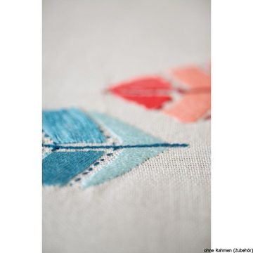 Vervaco Kreativset Vervaco Tischläufer "Federn", (embroidery kit by Marussia)