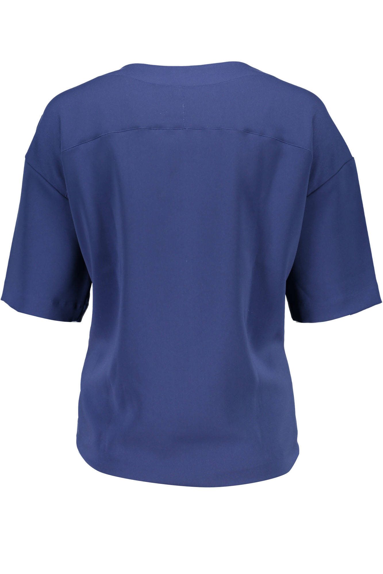 Gant T-Shirt Damen Kurzarm T-Shirt Blau mit V-Ausschnitt und