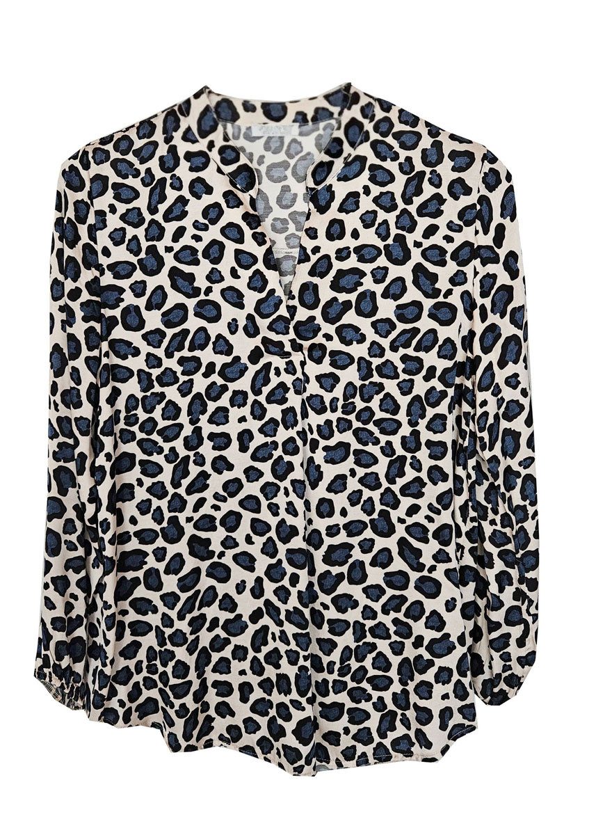 Tunika Leichte Tunika Bluse Langarm Feminin
