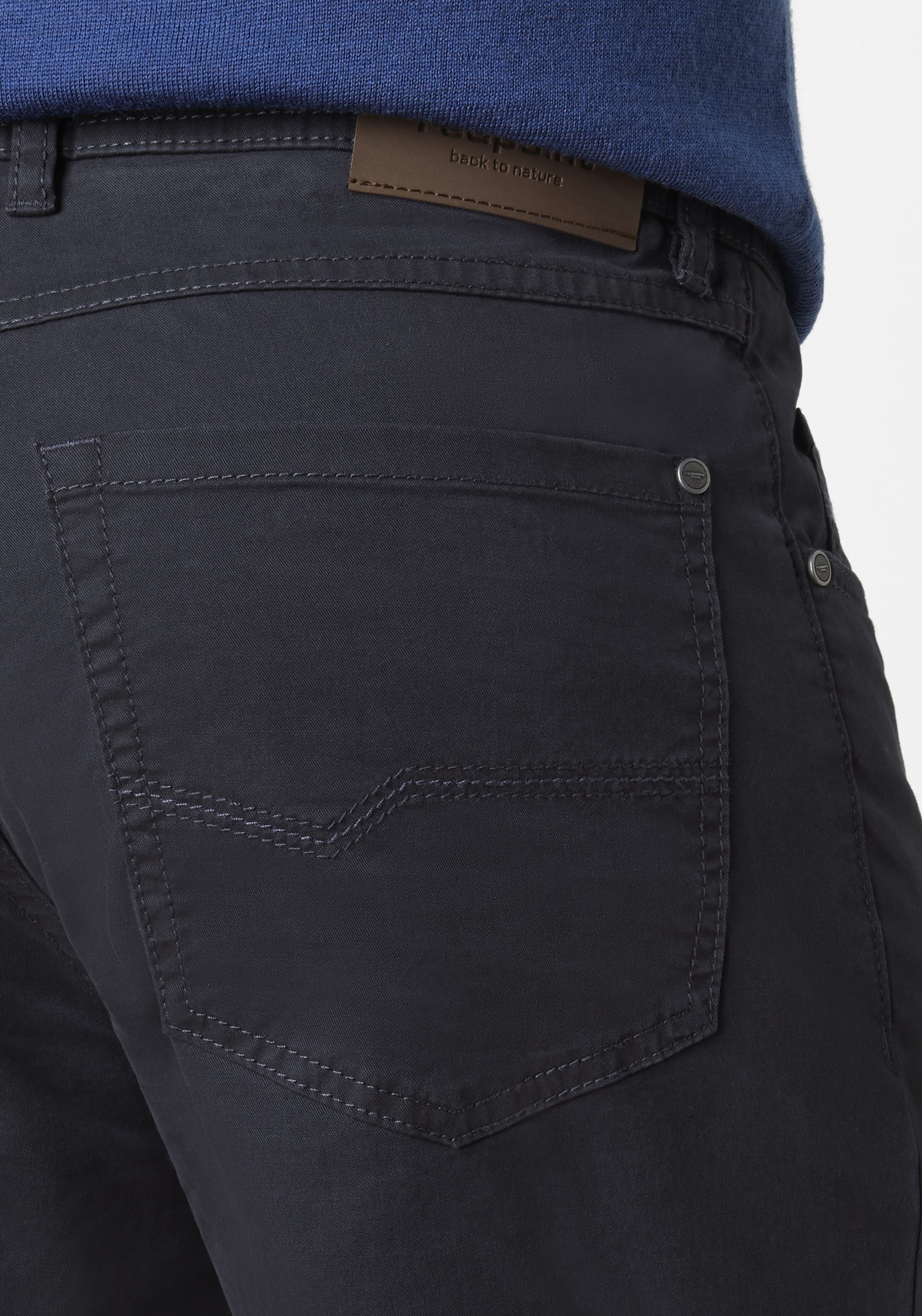 Redpoint Stoffhose MONTREAL Relaxed Fit 5-Pocket Hose mit elastischem Bund