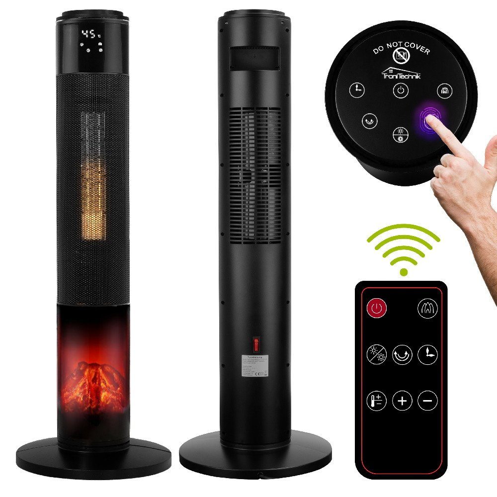 TroniTechnik Heizstrahler Turmheizer,Keramikelement,Heizgerät,Oszillation s günstig online kaufen
