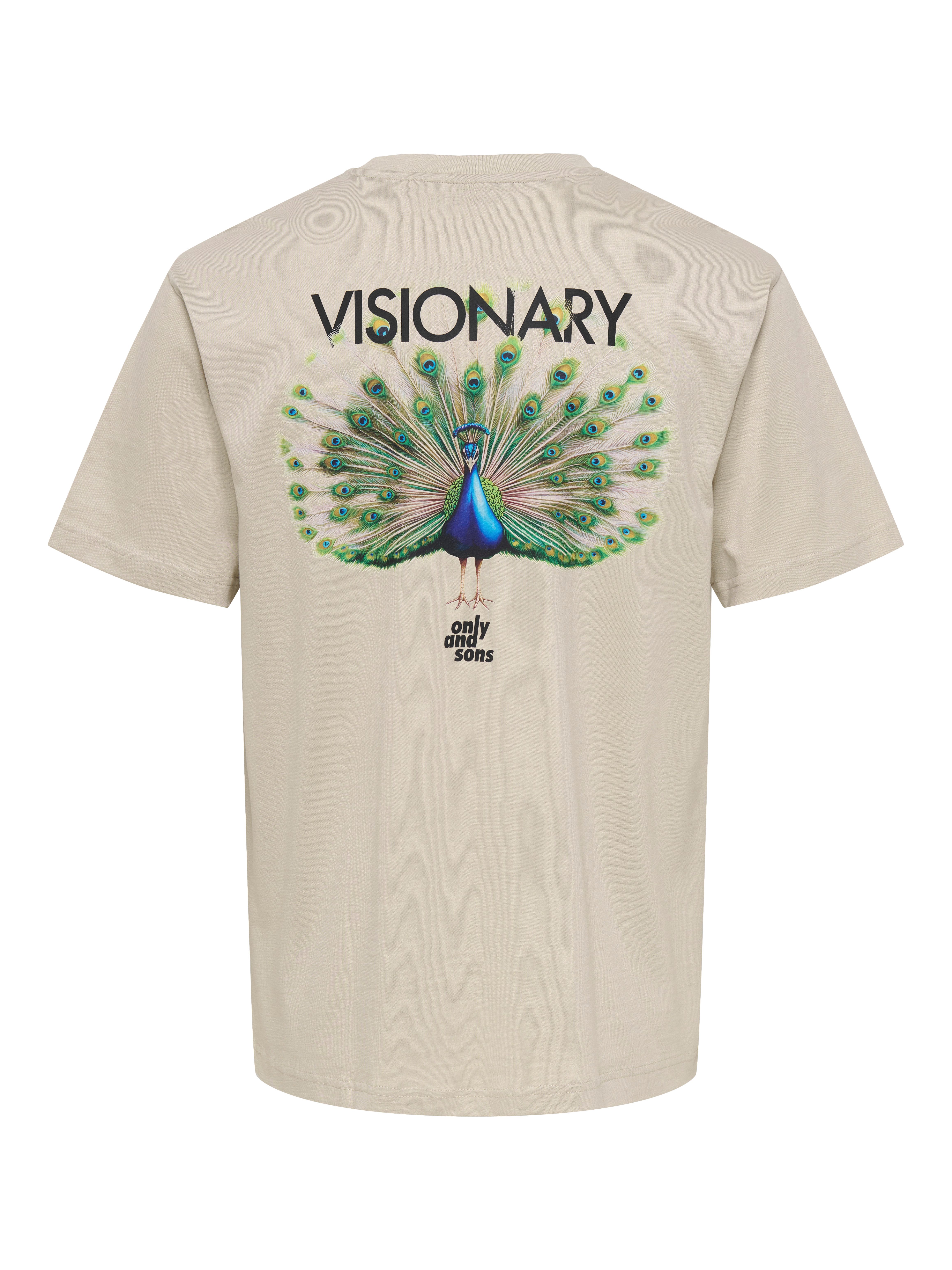 ONLY & SONS T-Shirt ONSFRED LIFE RLX SS PRINT TEE NOOS Baumwolle, relaxed f günstig online kaufen
