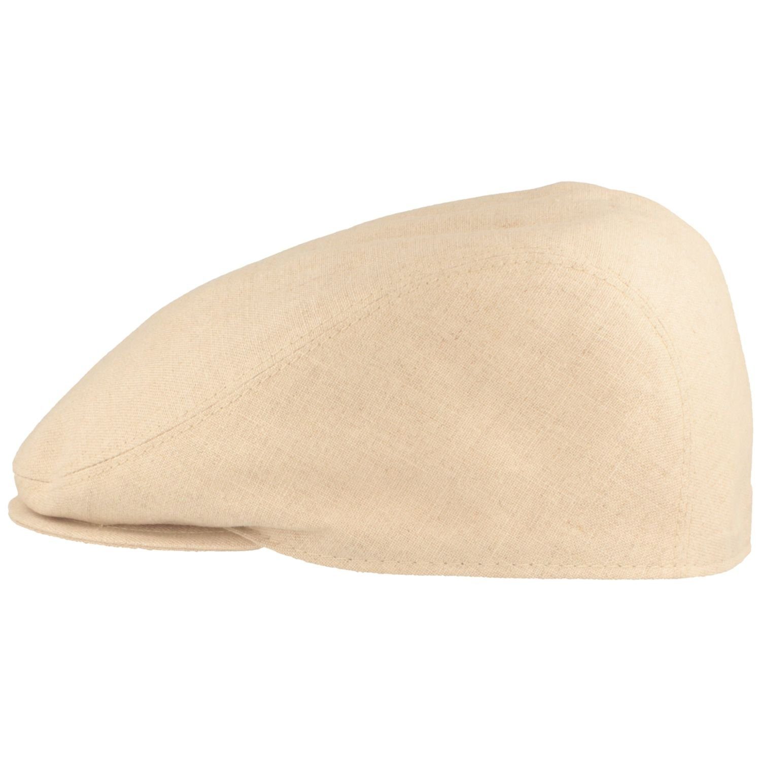 Leinen Flatcap 100% aus Bullani knautschbare Schiebermütze 150