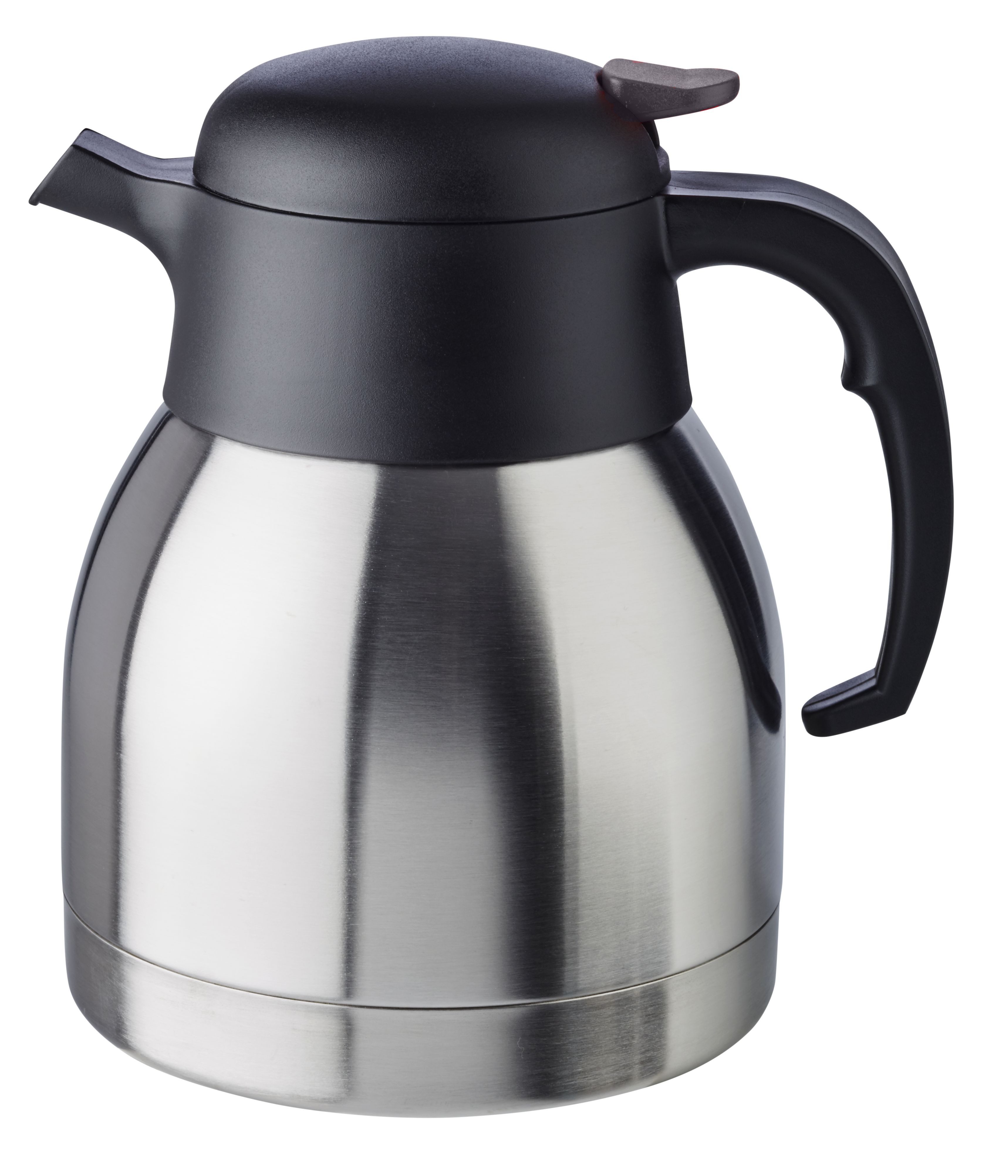 APS Isolierkanne Classic, 1 l, Einhandautomatik, doppelwandiger Edelstahl