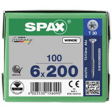 SPAX Schraube SPAX 0191010602005 Holzschraube 6 mm 200 mm T-STAR plus Stahl WIRO
