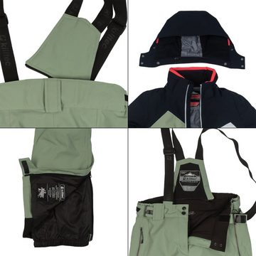 Killtec Skianzug Damen Skijacke + Skihose (petrol/schwarz/grün, Gr. 40)