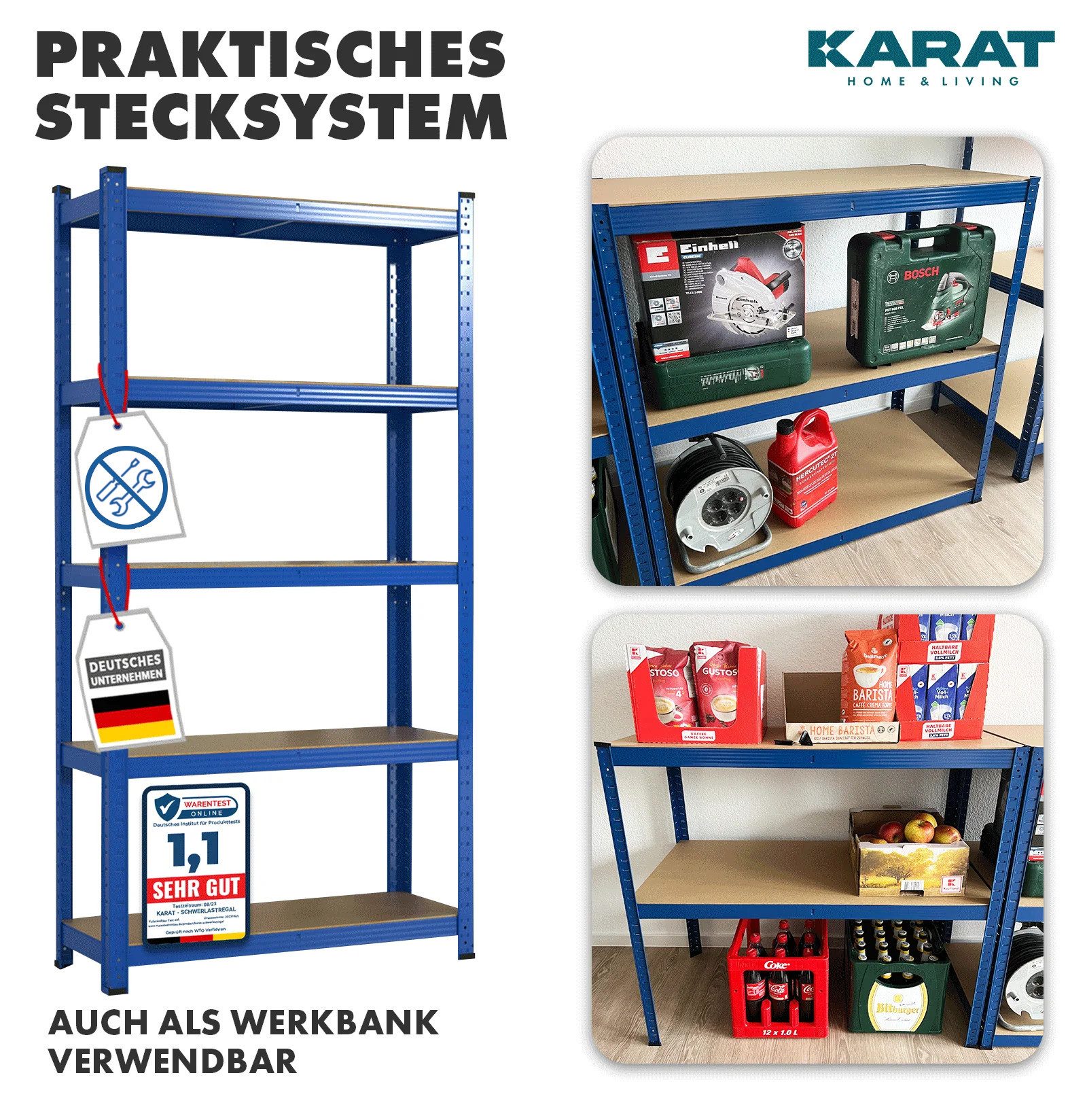 Kubus Schwerlastregal Lagerregal für jeden Keller – Bild 5 von 5
