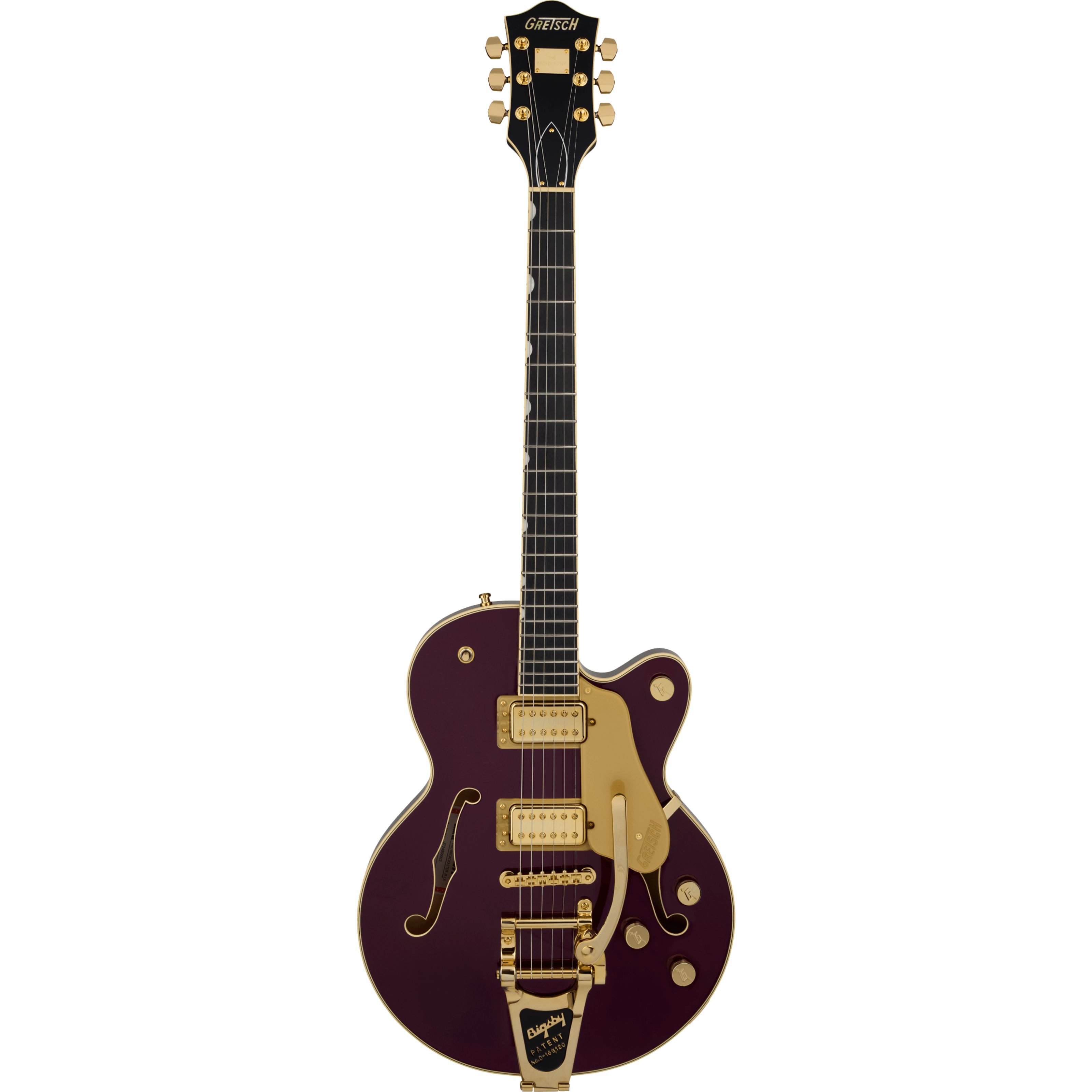 Gretsch Halbakustik-Gitarre, Halb-Akustik Gitarren, Semi Hollow-Modelle, Broadkaster Jr. LX Center Block with String-Thru Bigsby Blackberry -