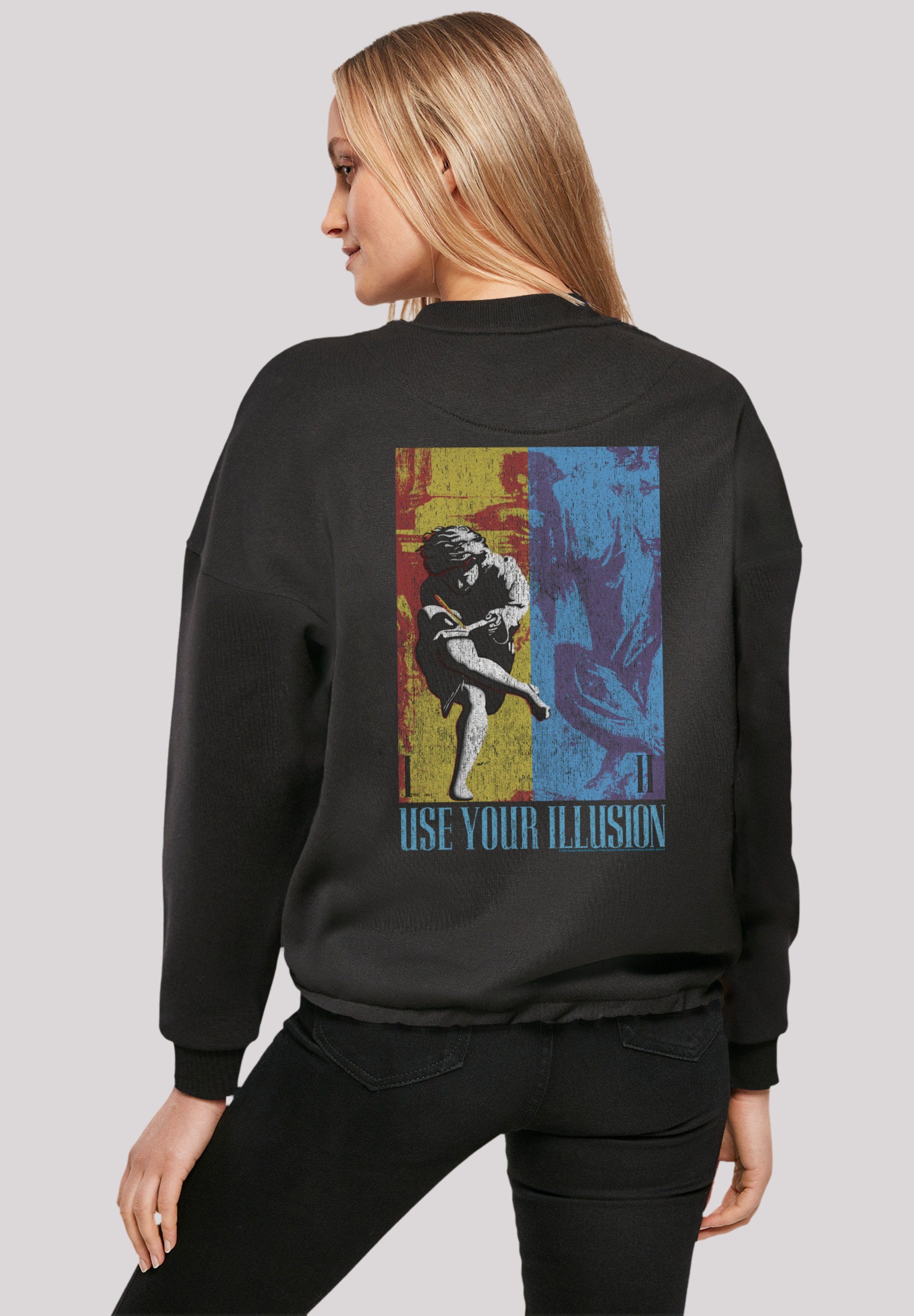 F4NT4STIC Sweatshirt Guns 'n' Roses Music Double Illusion Musik, Band, Logo