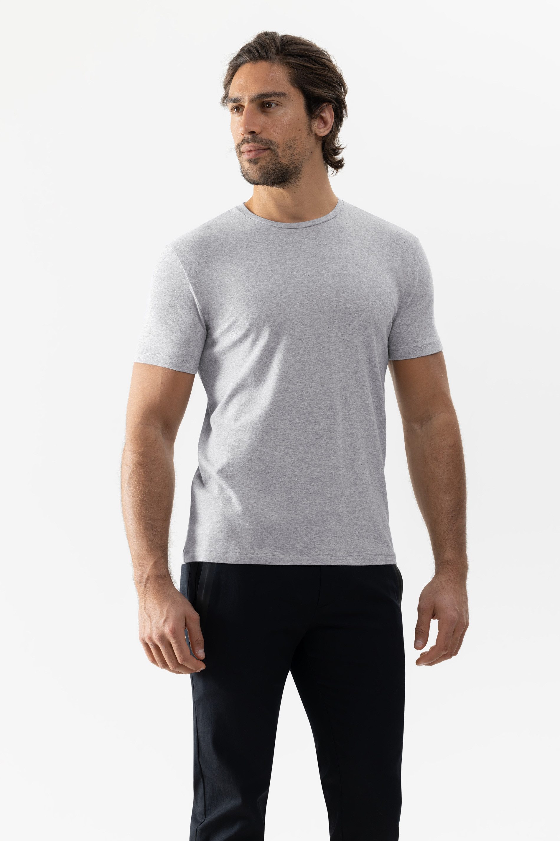 Mey Kurzarmshirt Mey Herren T-Shirt Serie Relax Uni T-Shirt (1-tlg) Basic Shirt, zeitloses Design, Bio-Baumwoll-Mix, Rundhals