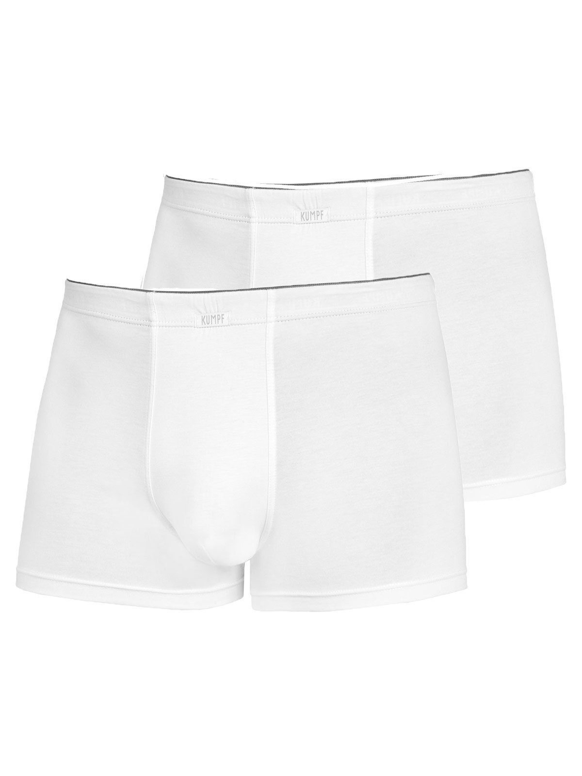 KUMPF Retro Pants 2er Sparpack Herren Pants Single Jersey (Spar-Set, 2-St) Materialmix weiss