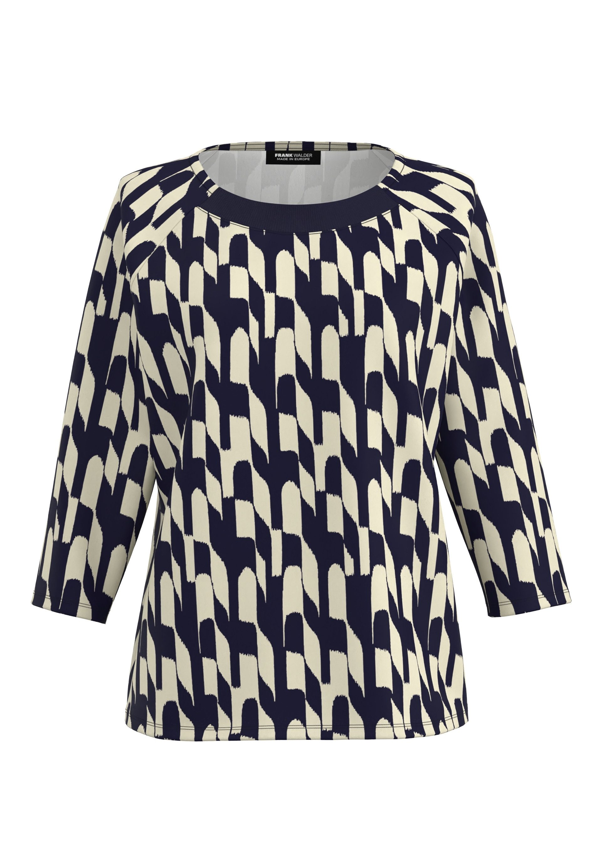 FRANK WALDER 3/4-Arm-Shirt mit Strickbündchen günstig online kaufen