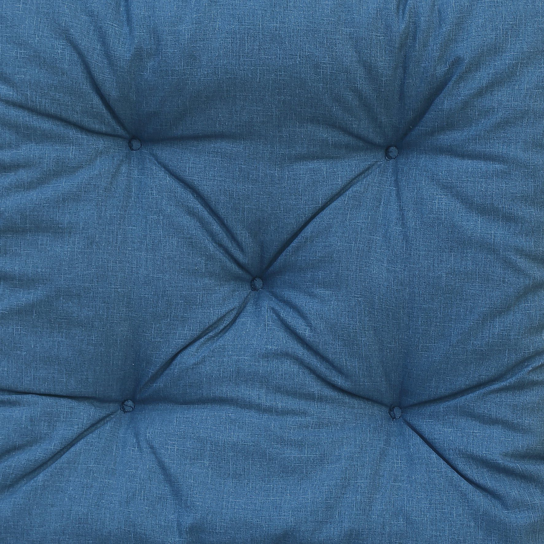 Home Feeling Palettenkissen UV-beständiger Rückenteil, blau/grau Palettenkissen inkl. 120x80cm//120x60cm, Stoff