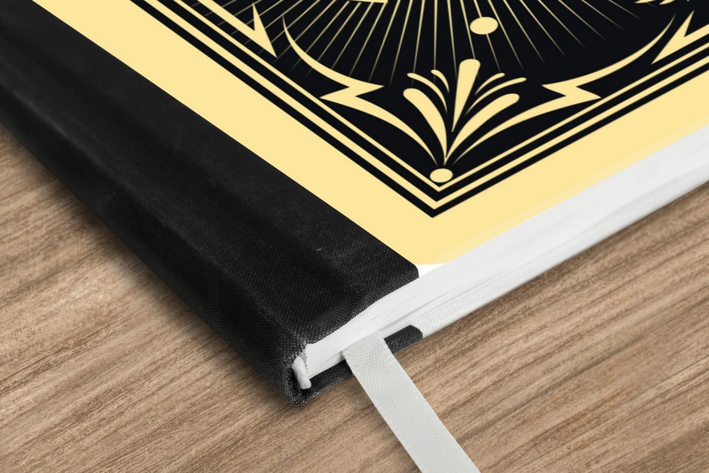 Thumbnail - MuchoWow Notizbuch Illustration einer Spielkarte mit einem Totenkopf, Notebook, Notizblock a5, Tagebuch, Journal Liniert
