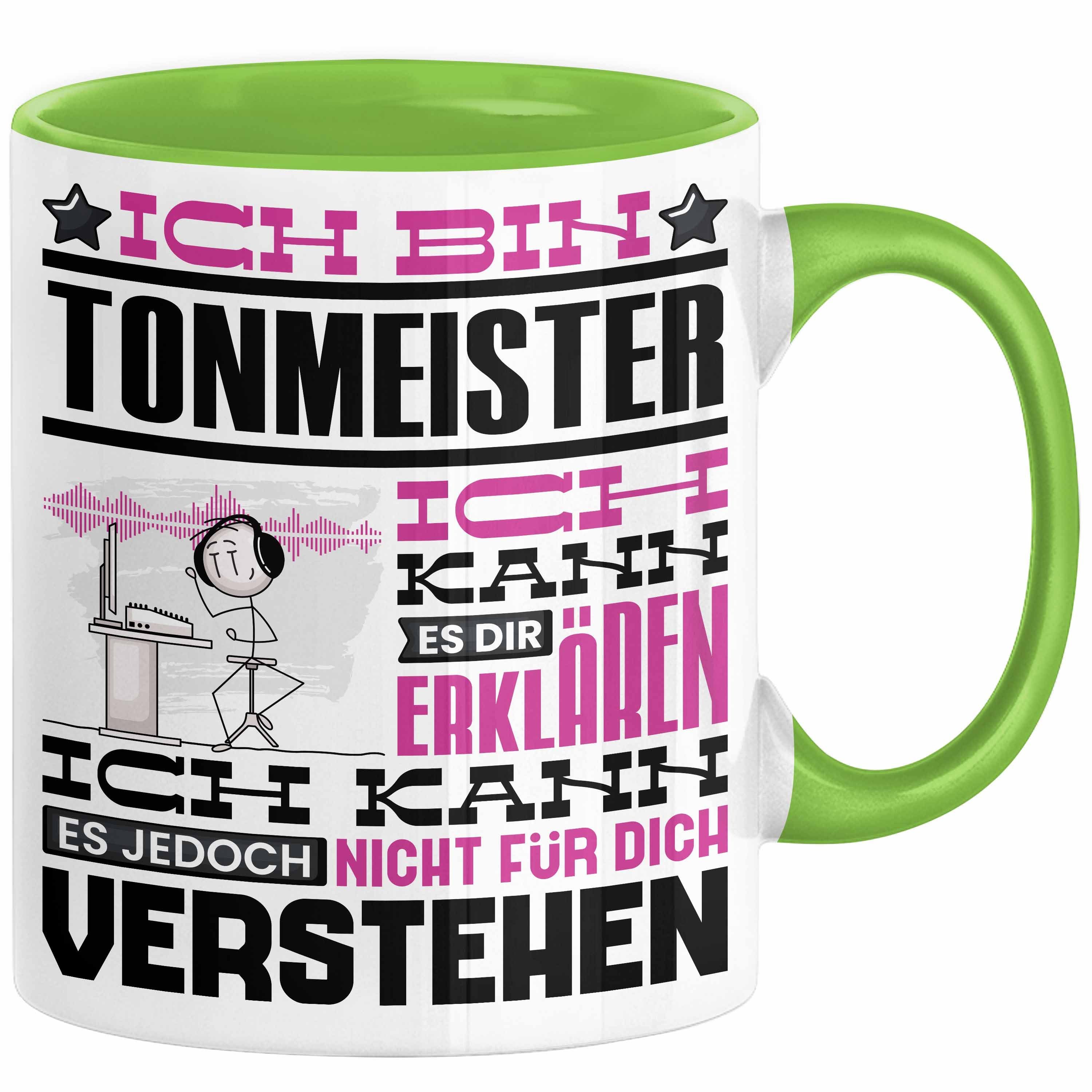 Tasse Tonmeister Geschenk Tasse Lustige Geschenkdiee für einen Tonmeister Ge