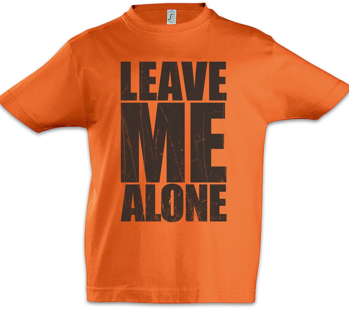 Print-Shirt Leave Me Alone Kinder T-Shirt Misantroph Einzelgänger Pessimist