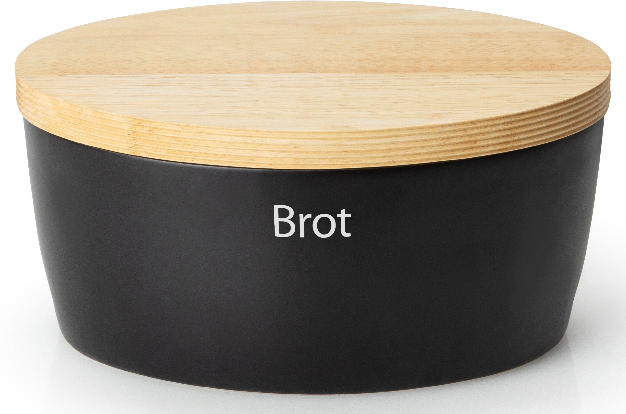 Continenta Brotkasten, Keramik, Massivholz, (1-tlg), Brottopf